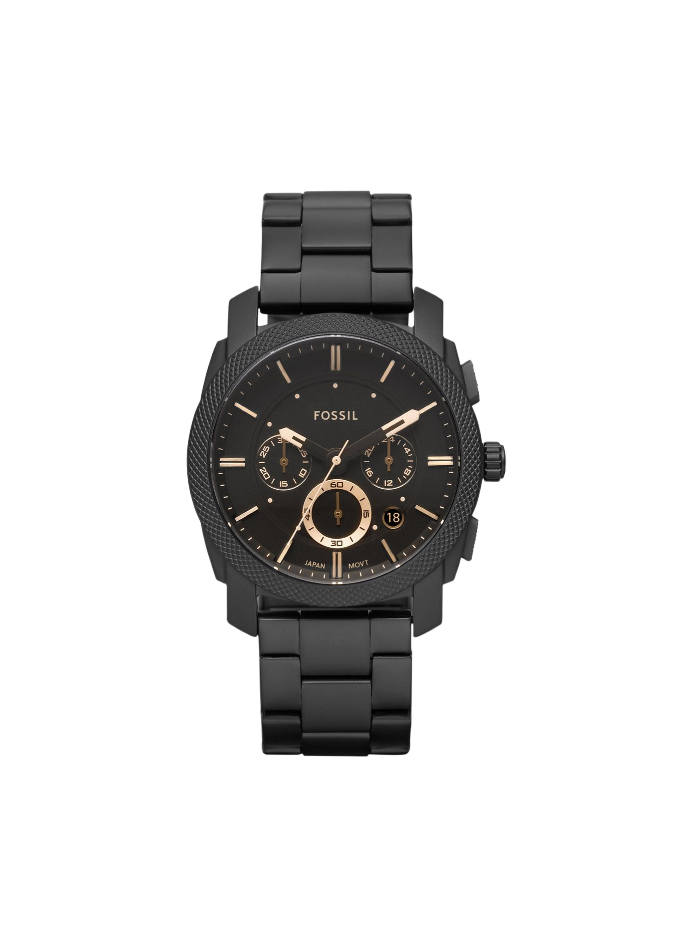 Montre quartz en acier FOSSIL Noir