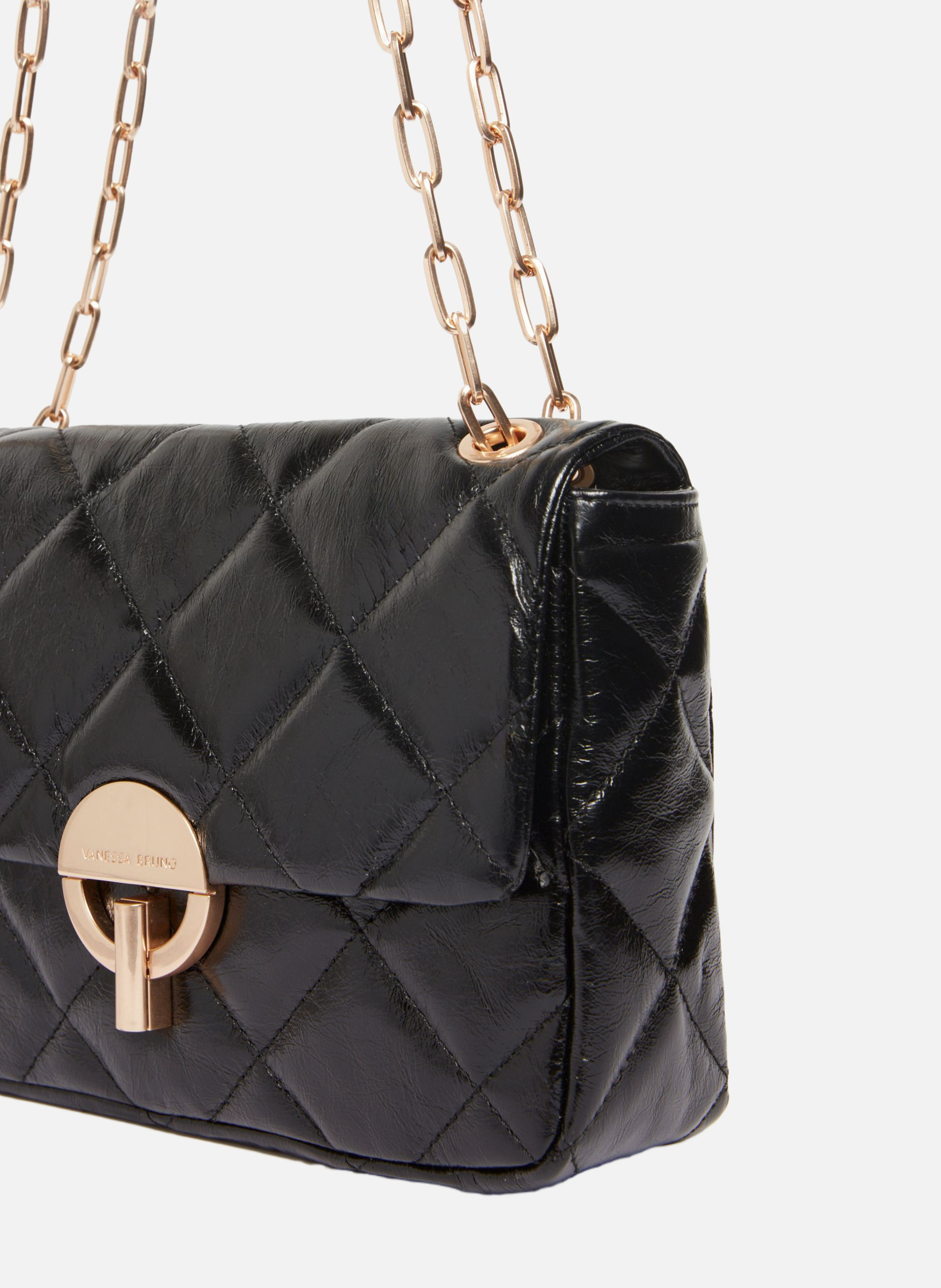 Grand sac moon en cuir VANESSA BRUNO Noir