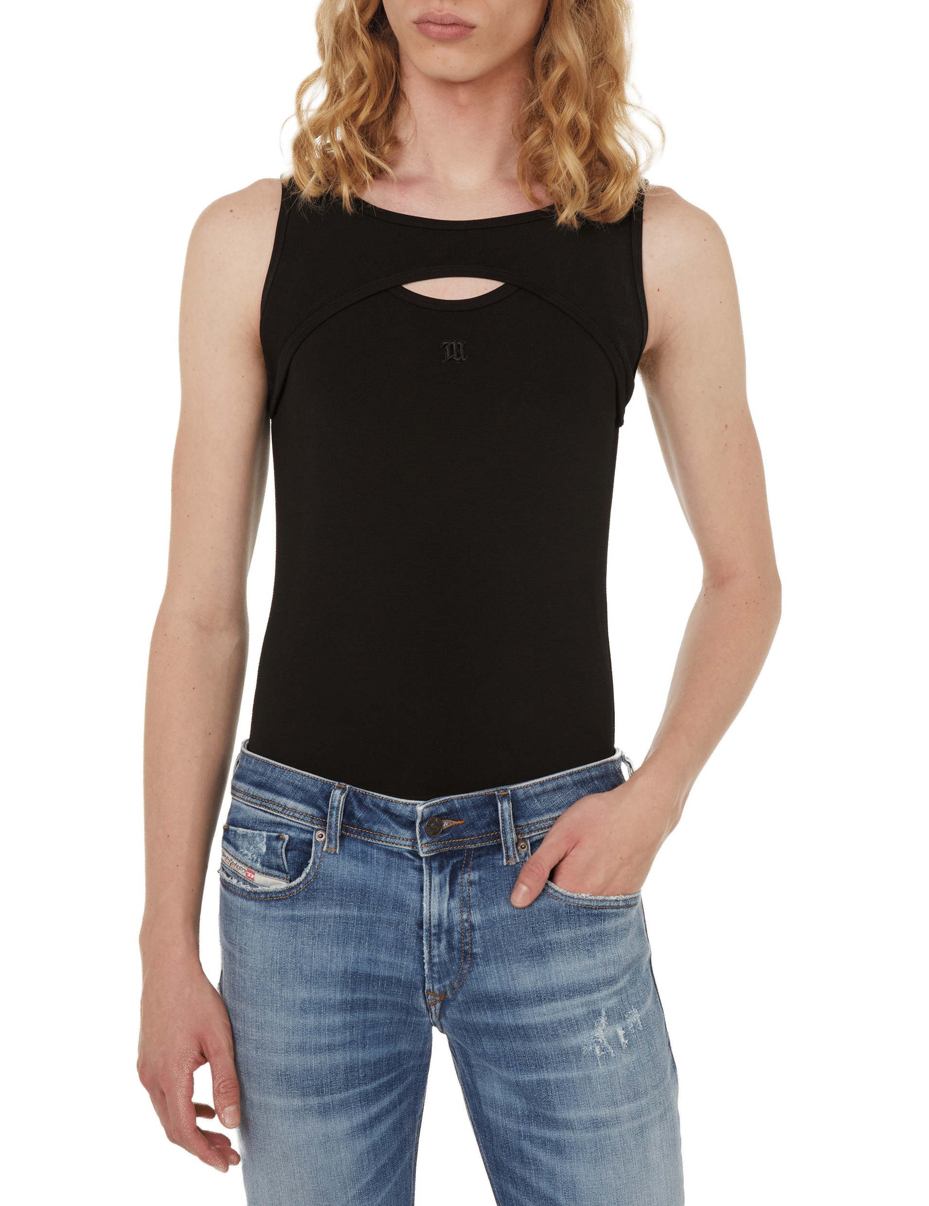 MISBHV Tank top with cutout Black