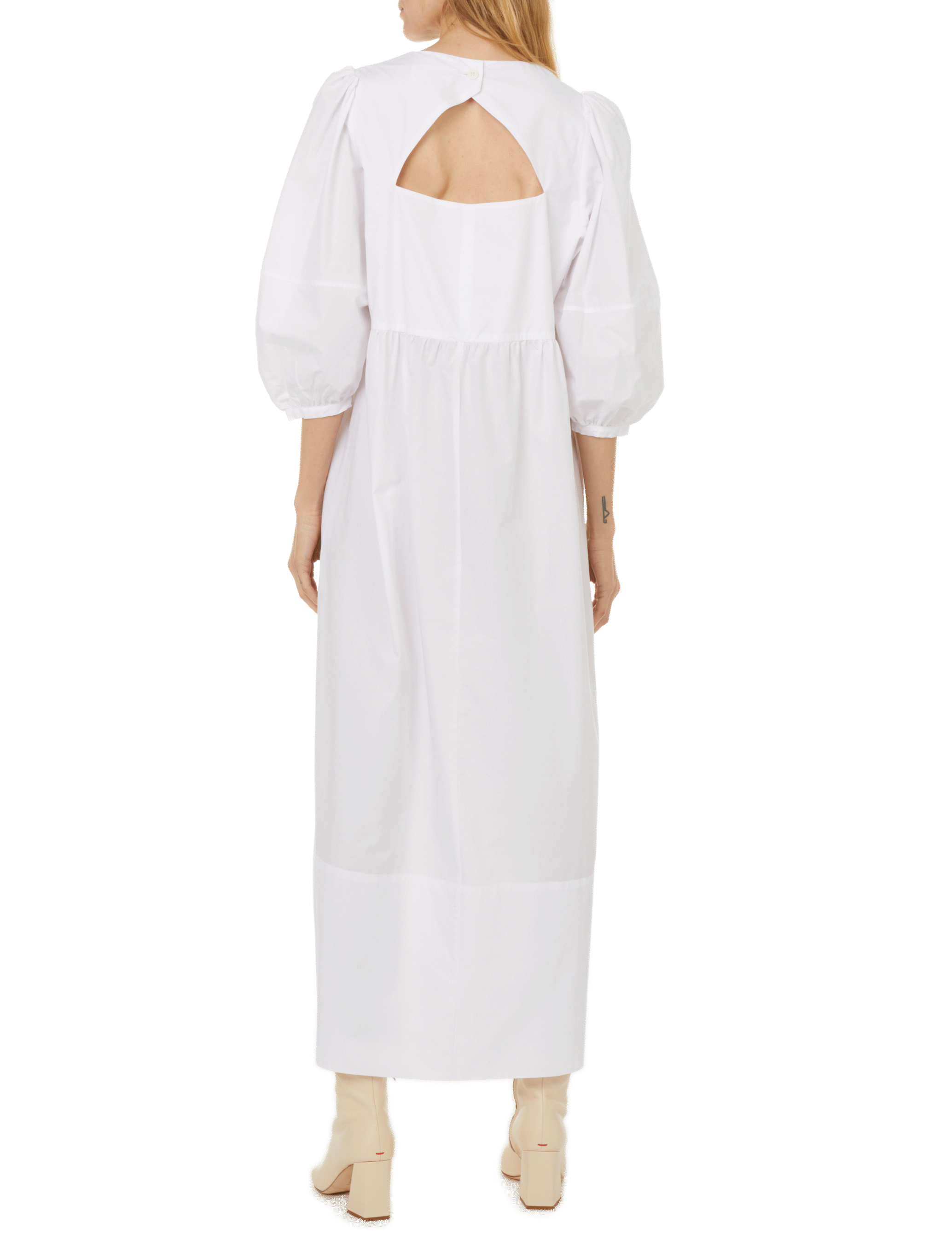 Robe longue avec découpe  CAES Blanc