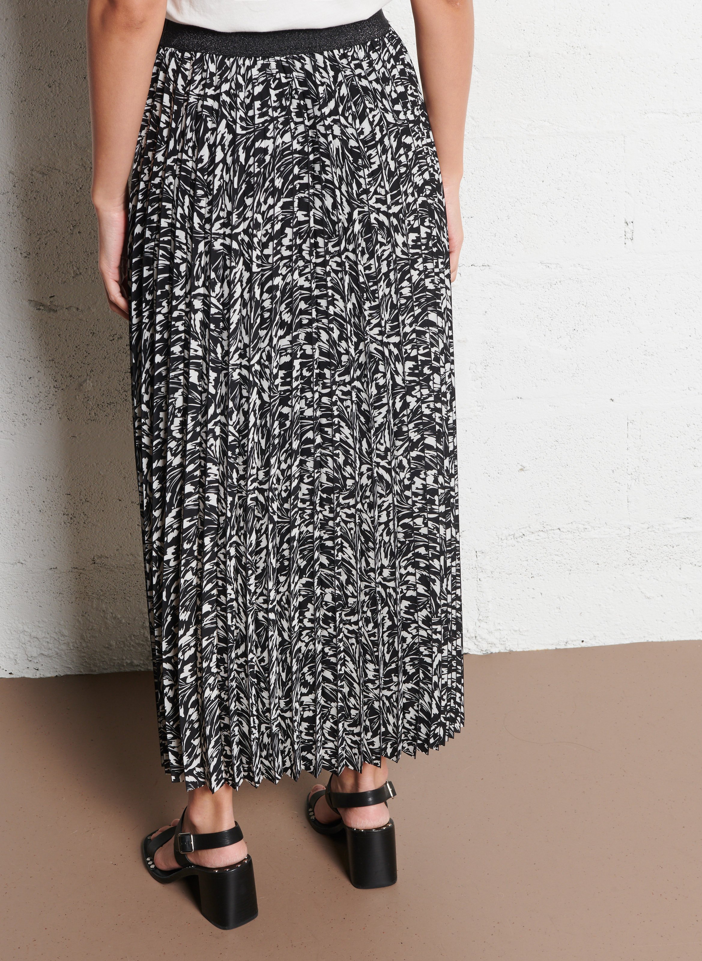 Tee-shirt droit en coton imprimé IKKS Blanc