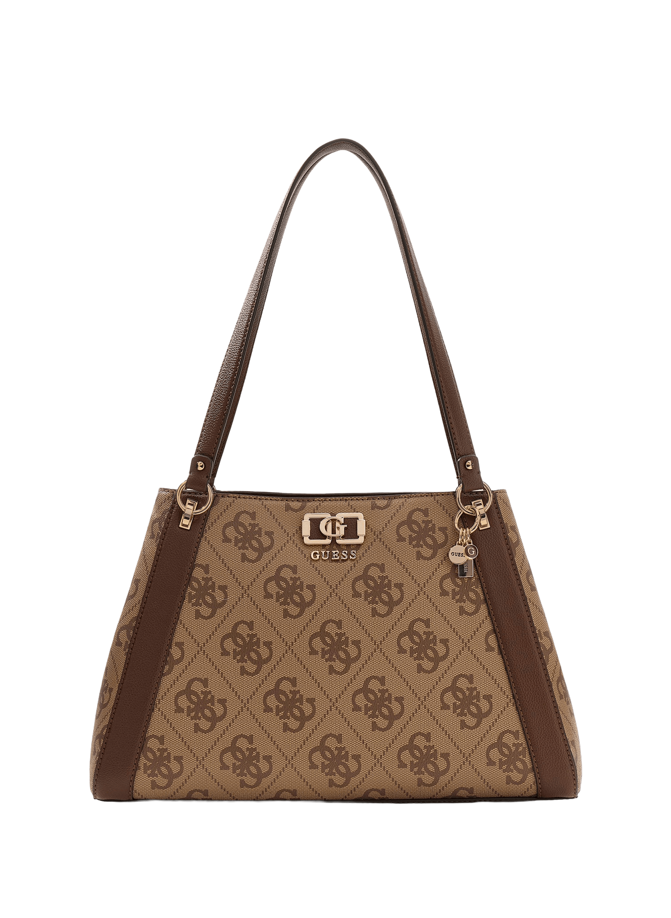 Karnilla printed shopping bag GUESS Brown