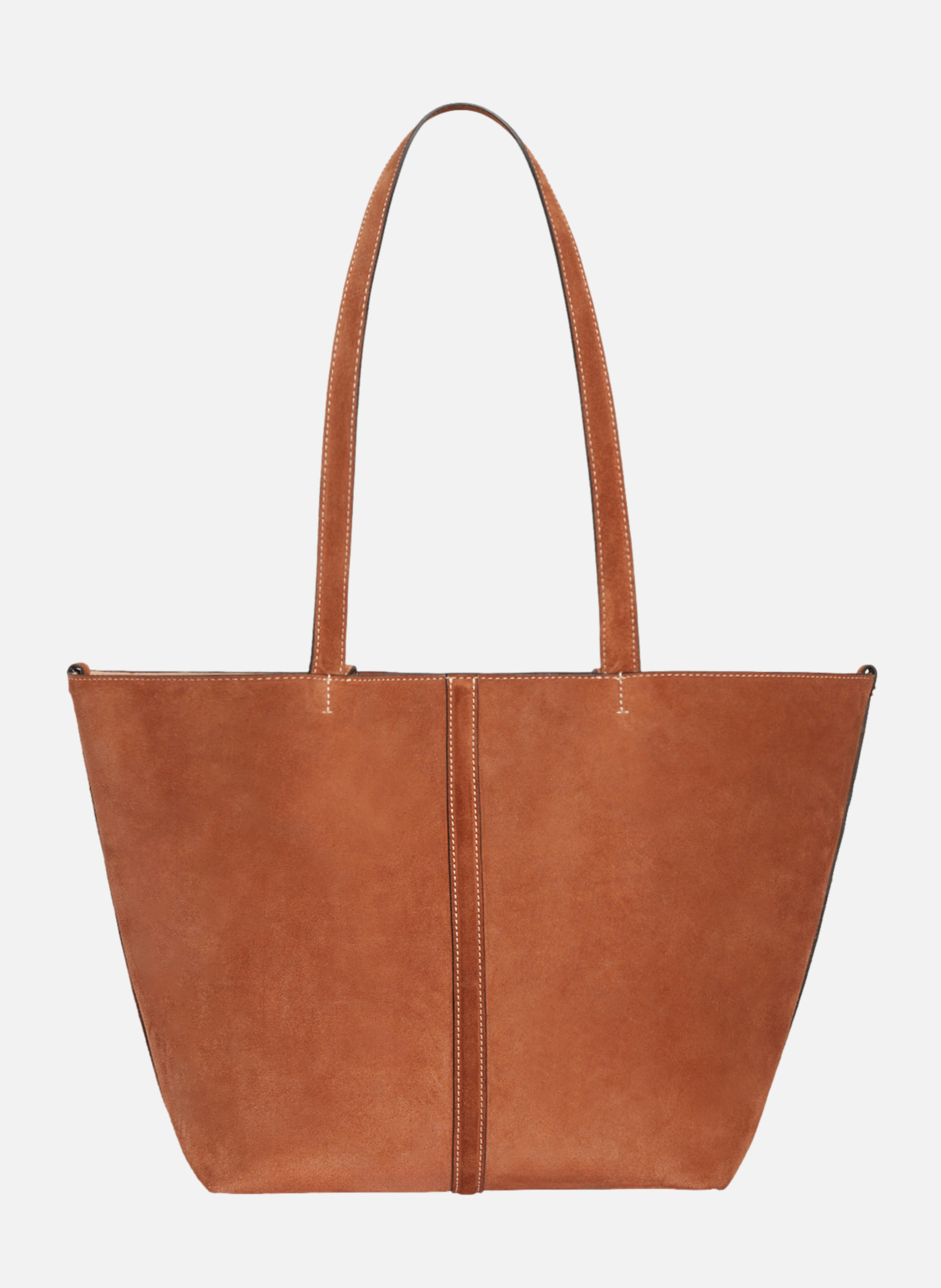 Petit cabas daily en cuir velours VANESSA BRUNO Marron