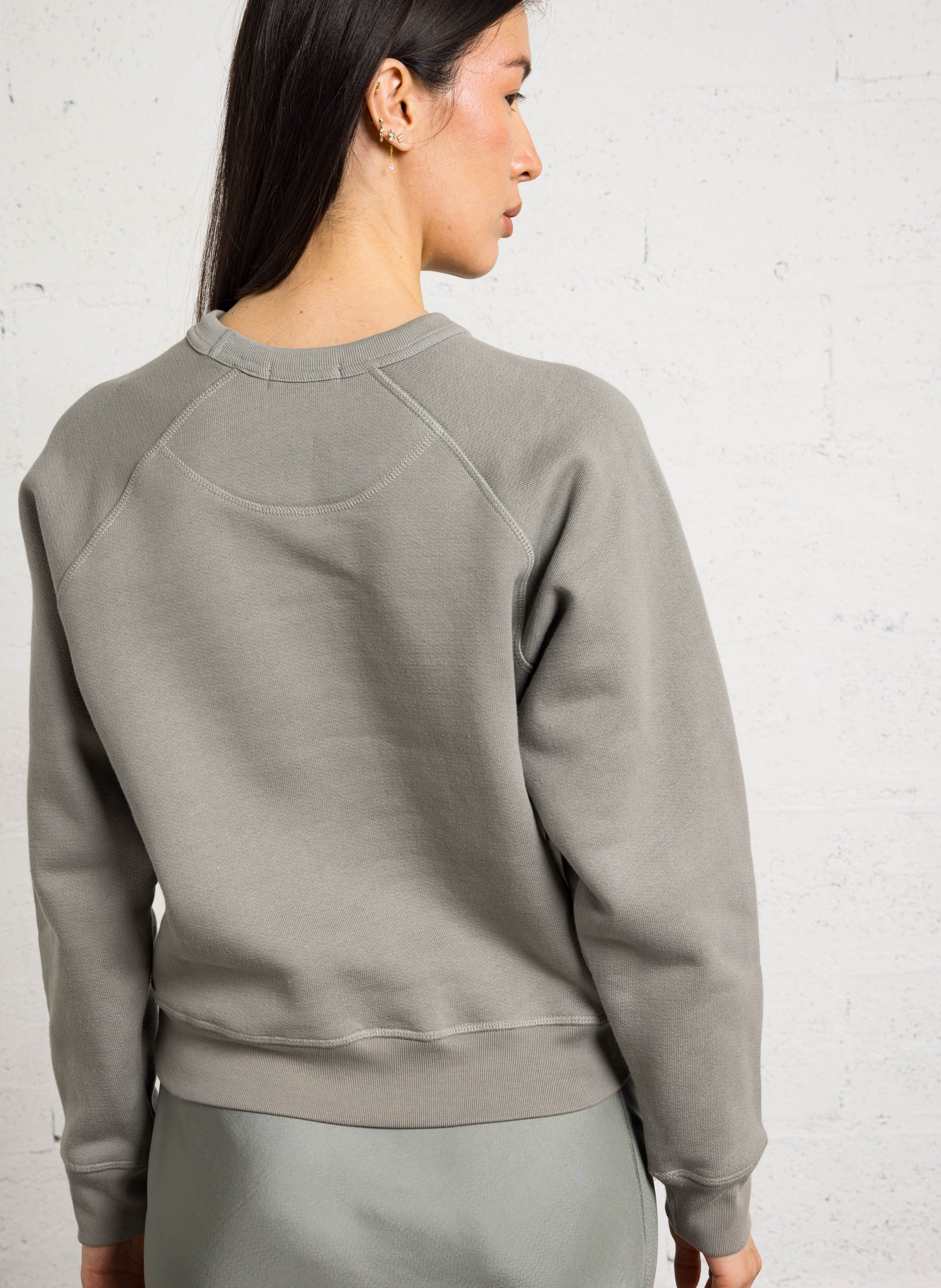 Sweat droit en coton bio artemis SOEUR Gris