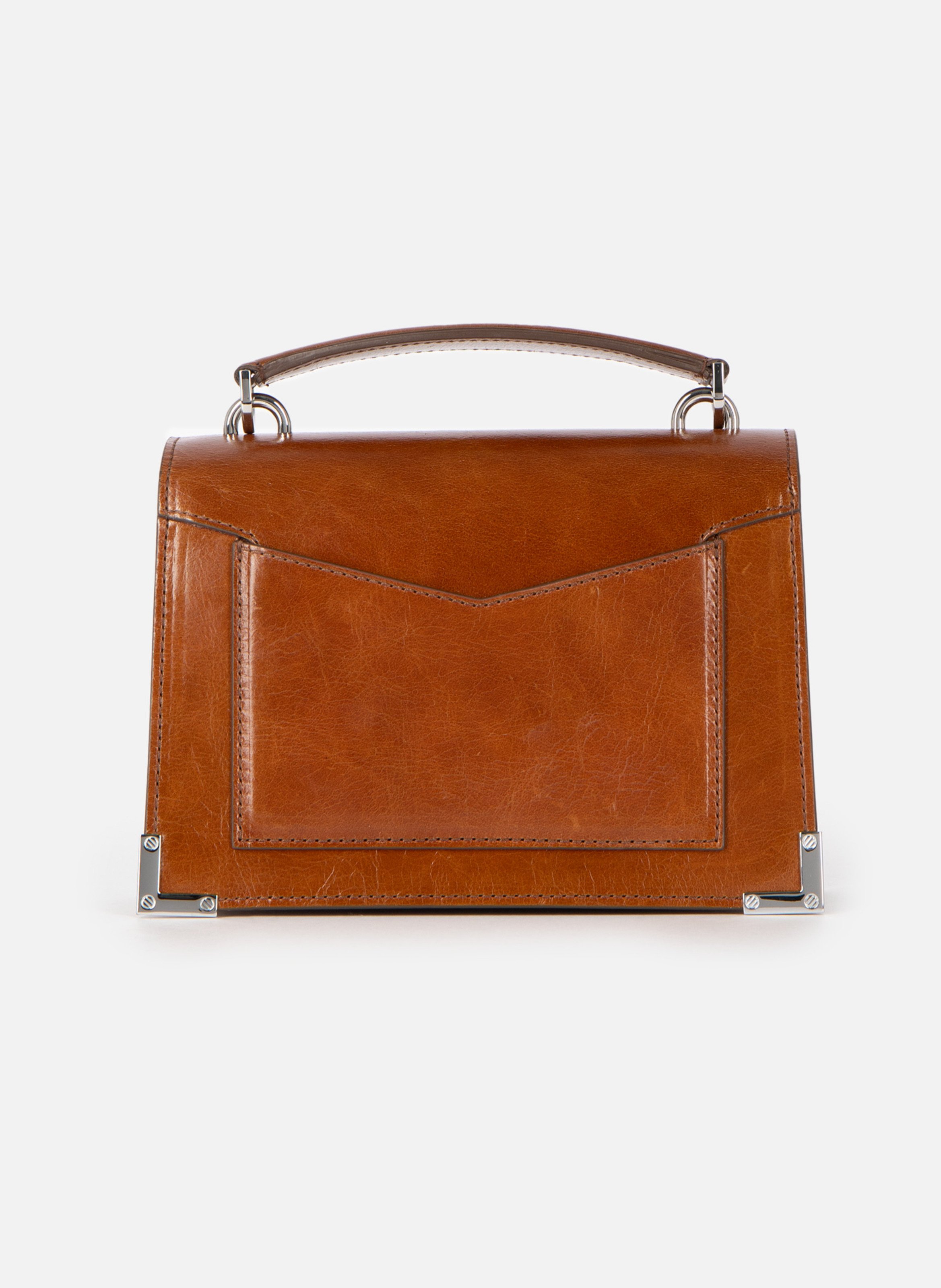 Sac emily en cuir craquelé THE KOOPLES Marron