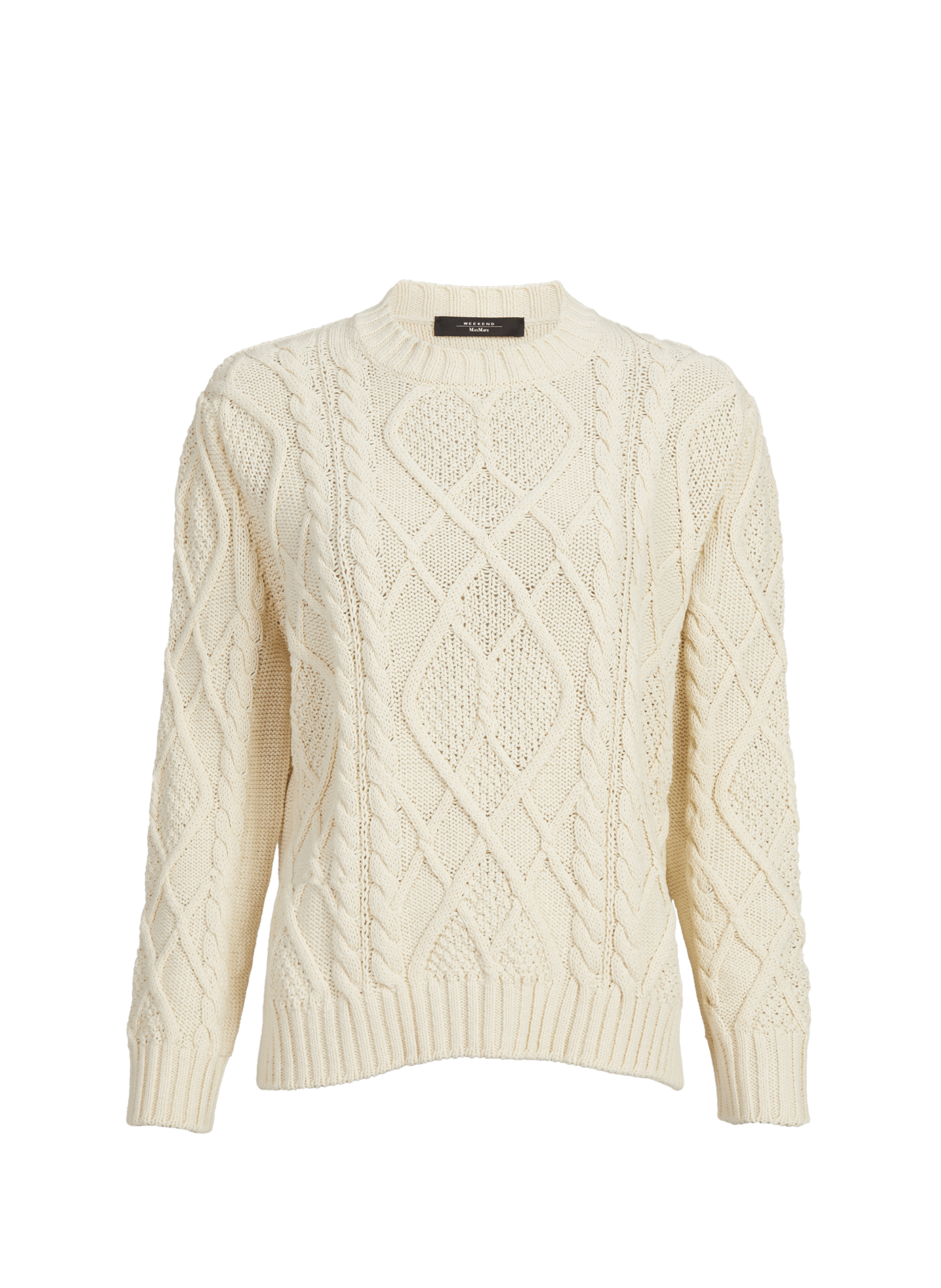 Pull maille en coton mélangé MAX MARA WEEK END Beige