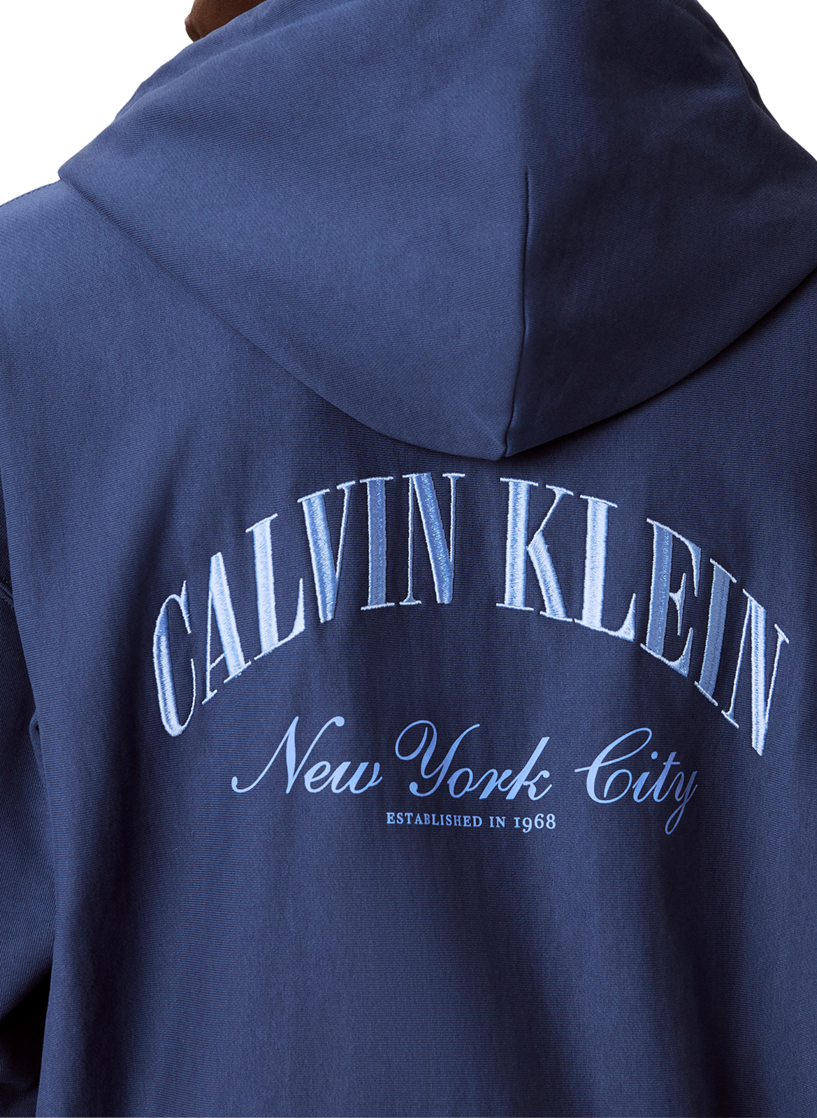 Sweatshirt zippé à capuche CALVIN KLEIN Bleu