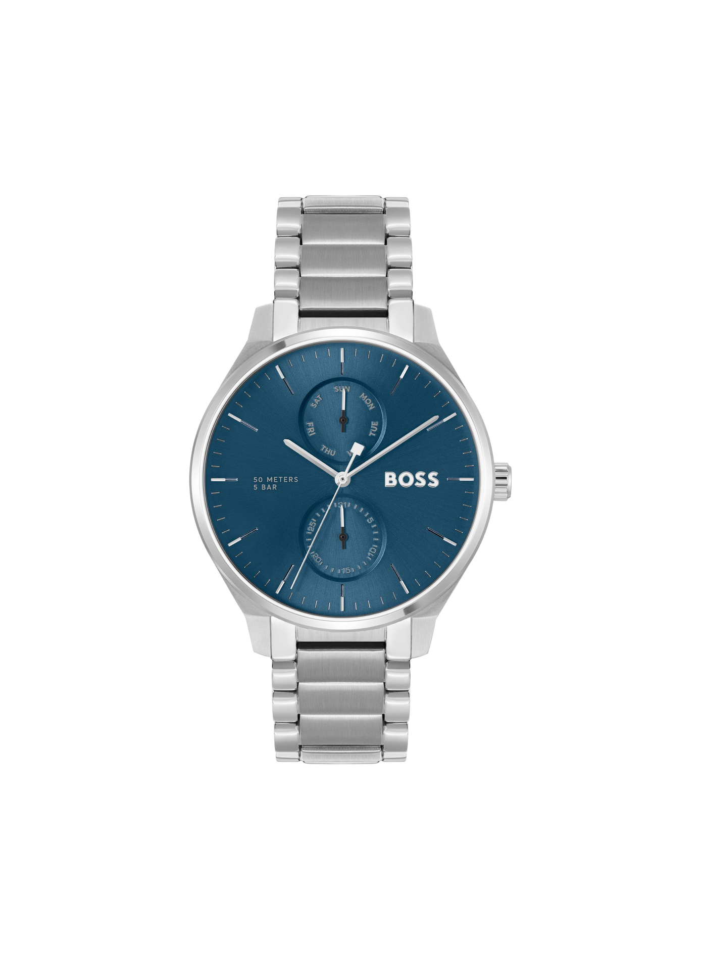 Montre quartz Tyler en acier inoxydable BOSS MONTRES Bleu