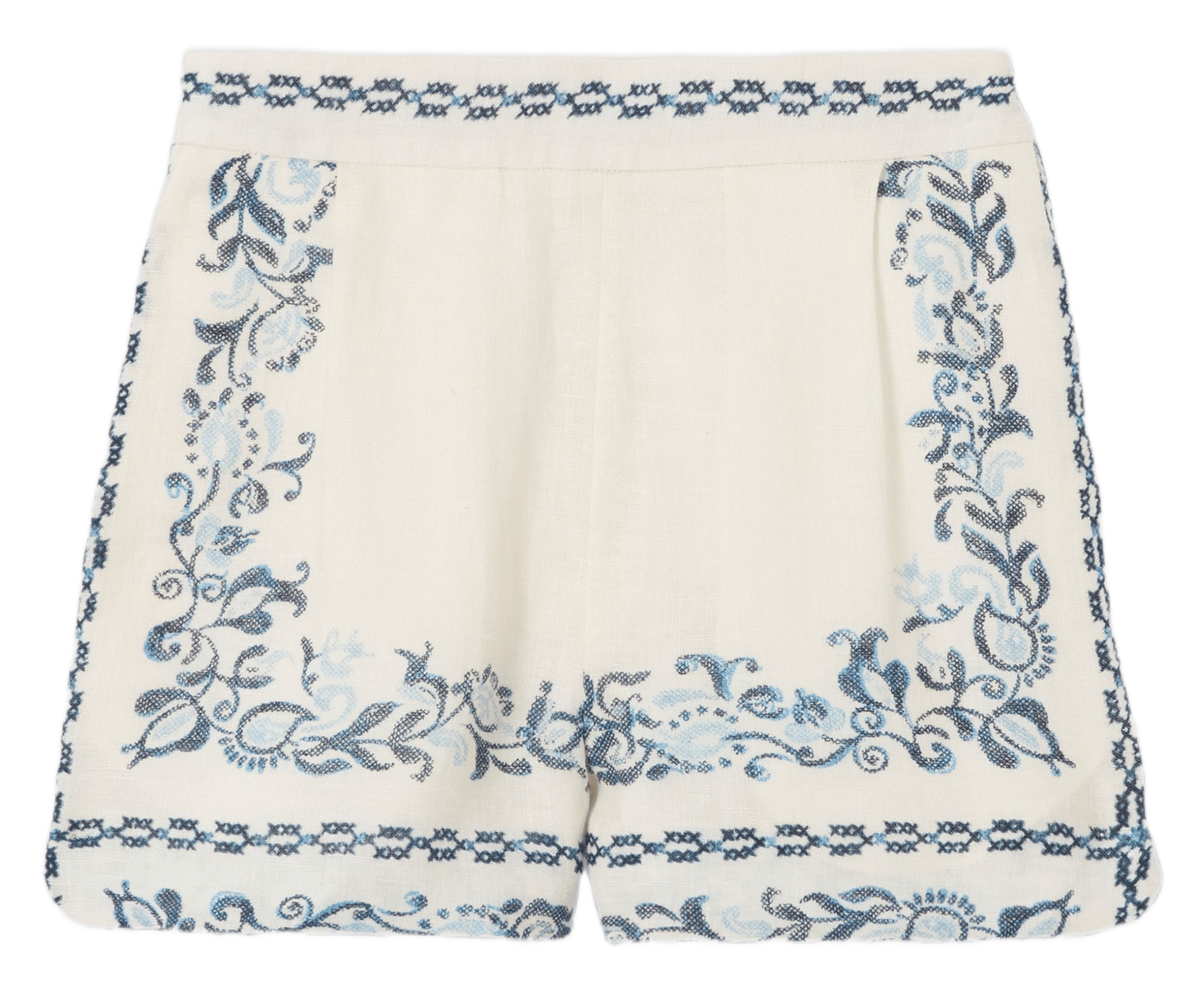 Short imprimé en lin CLAUDIE PIERLOT Multicolore