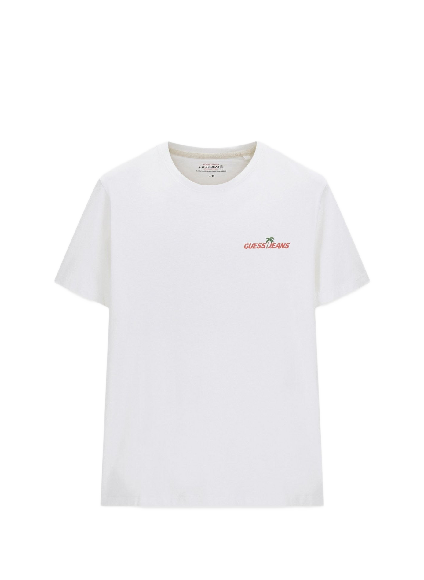 Cotton round-neck T-shirt GUESS White