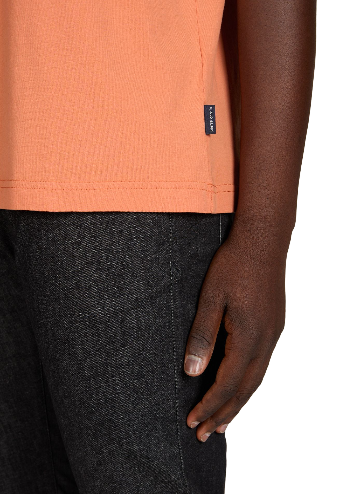 Maglietta con logo stampato in cotone PIERRE CARDIN Arancione