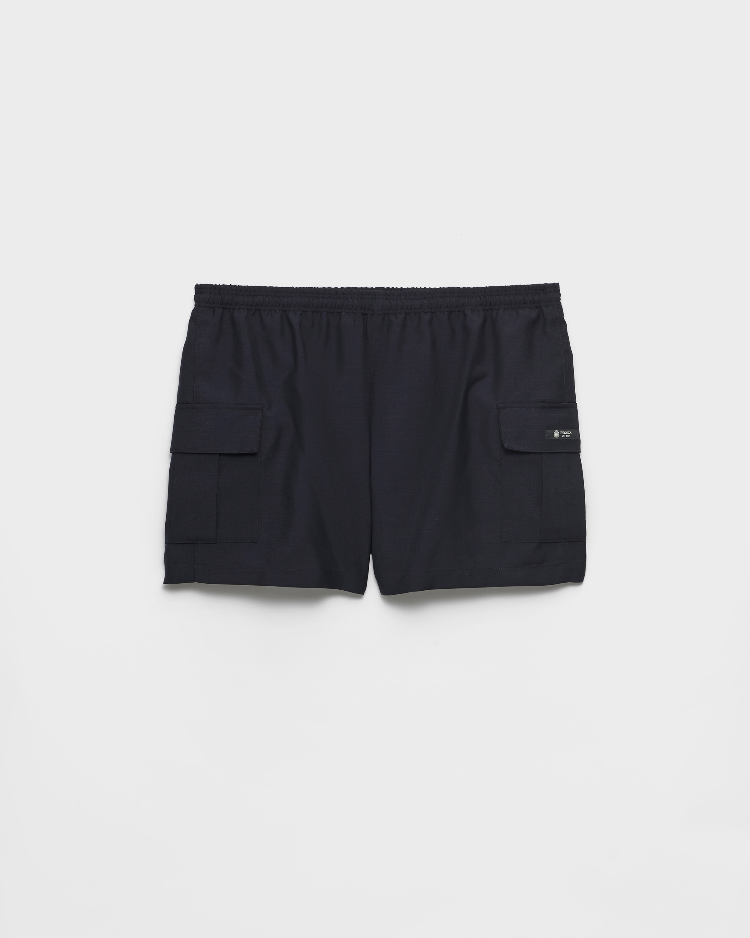 Short en laine mohair PRADA Bleu