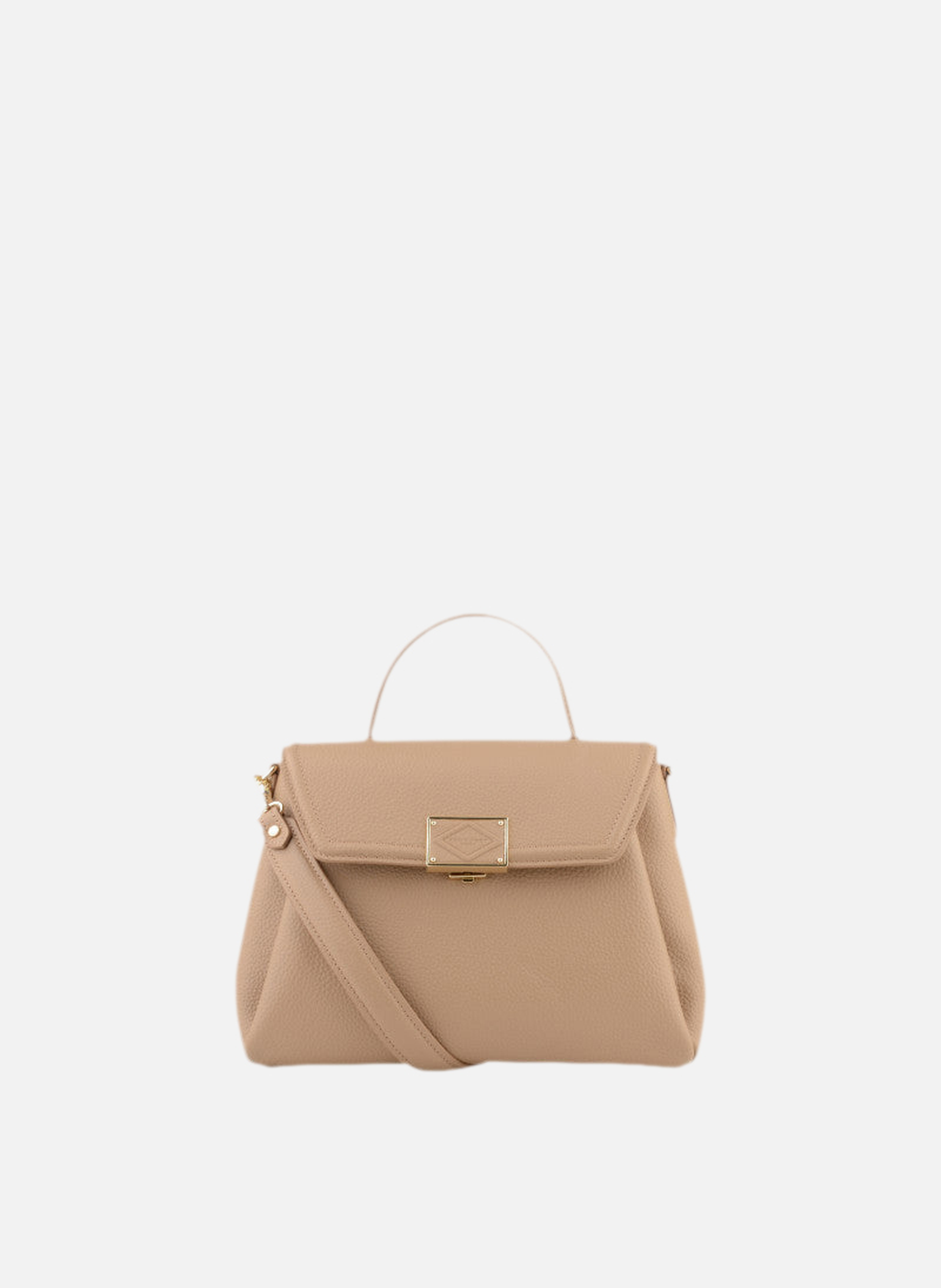 Carat | sac à main gm en cuir de vachette POURCHET Marron