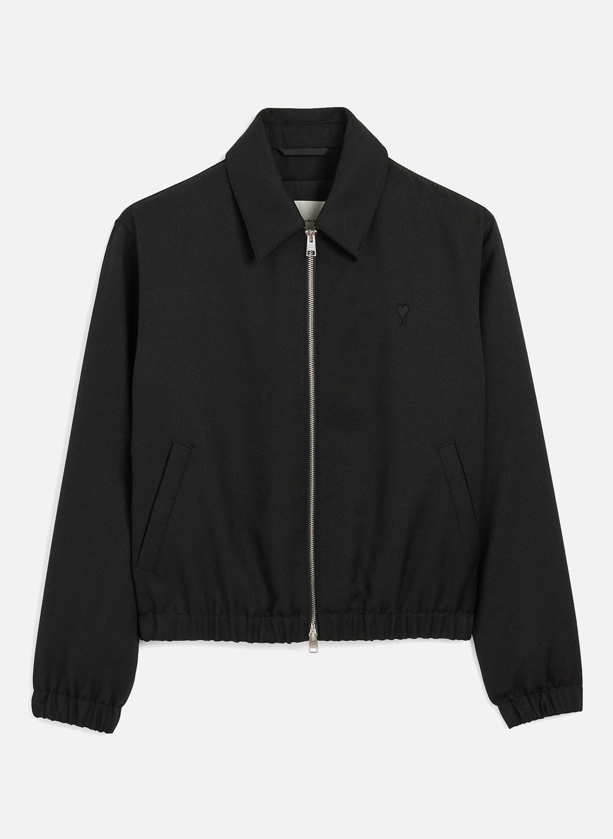 Blouson rembourré en laine ami de coeur AMI PARIS Noir