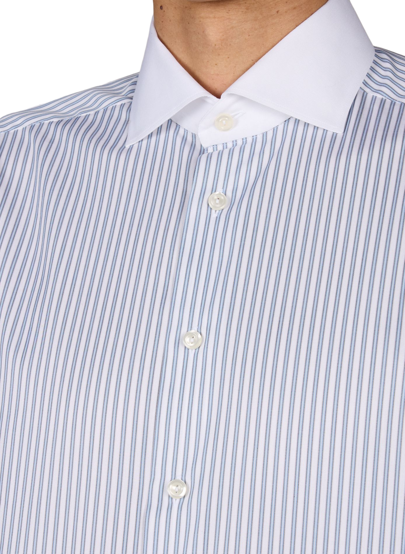 Straight cotton shirt ETON Blue