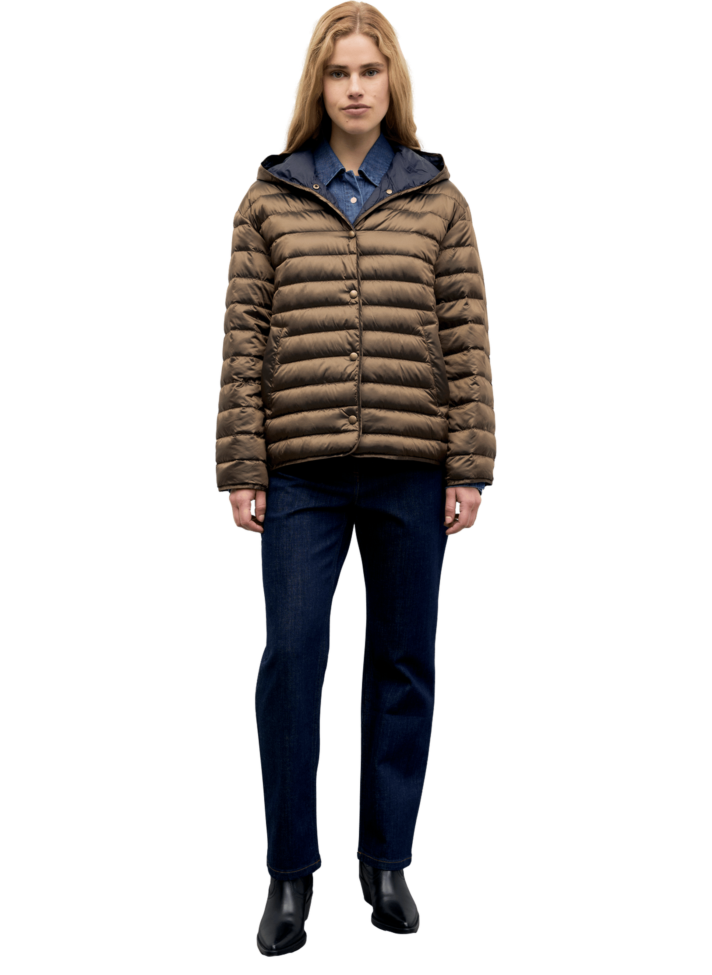 Doudoune fine réversible à capuche - afra GERARD DAREL Marron