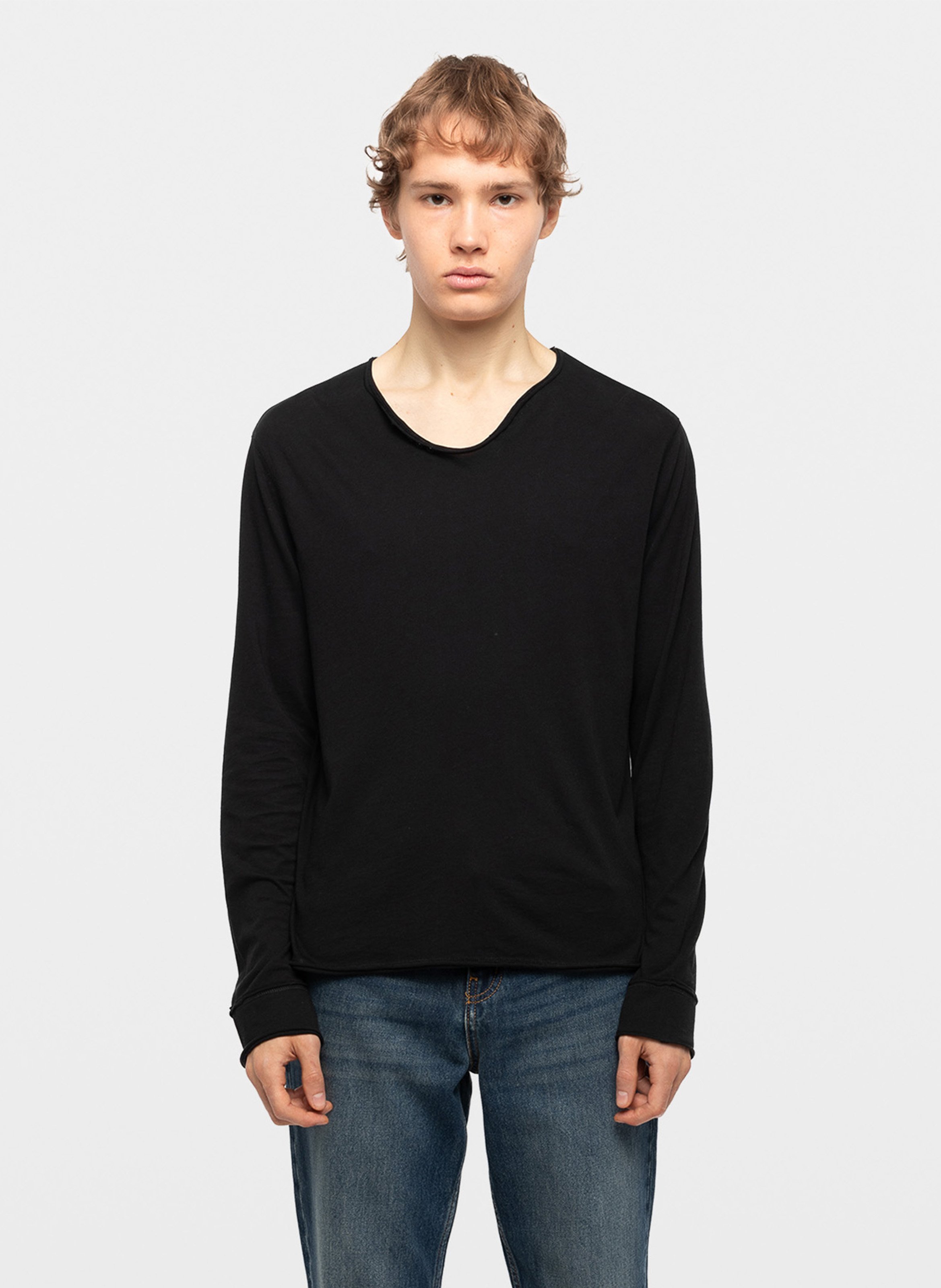 Tee-shirt droit en coton monastir ZADIG&VOLTAIRE Noir