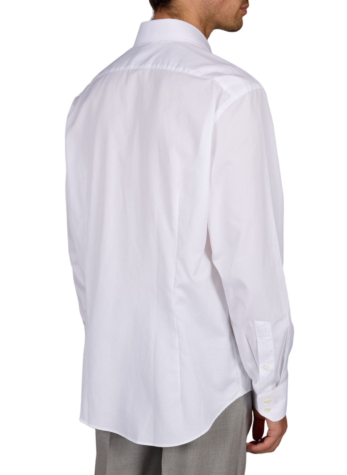 Slim-fit katoenen overhemd VAN LAACK Wit