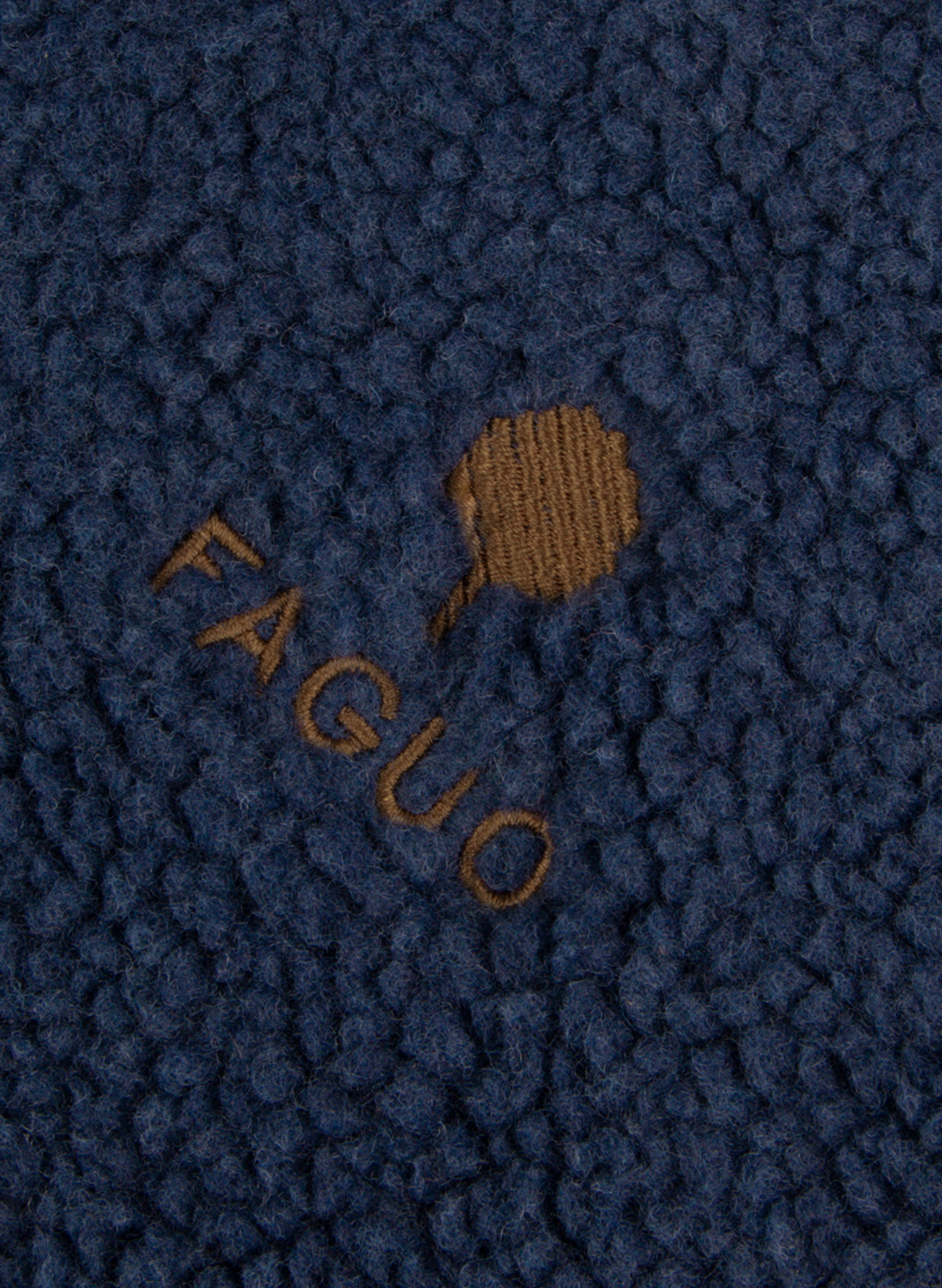 Gerade geschnittene Sherpa-Jacke Senonche FAGUO Blau