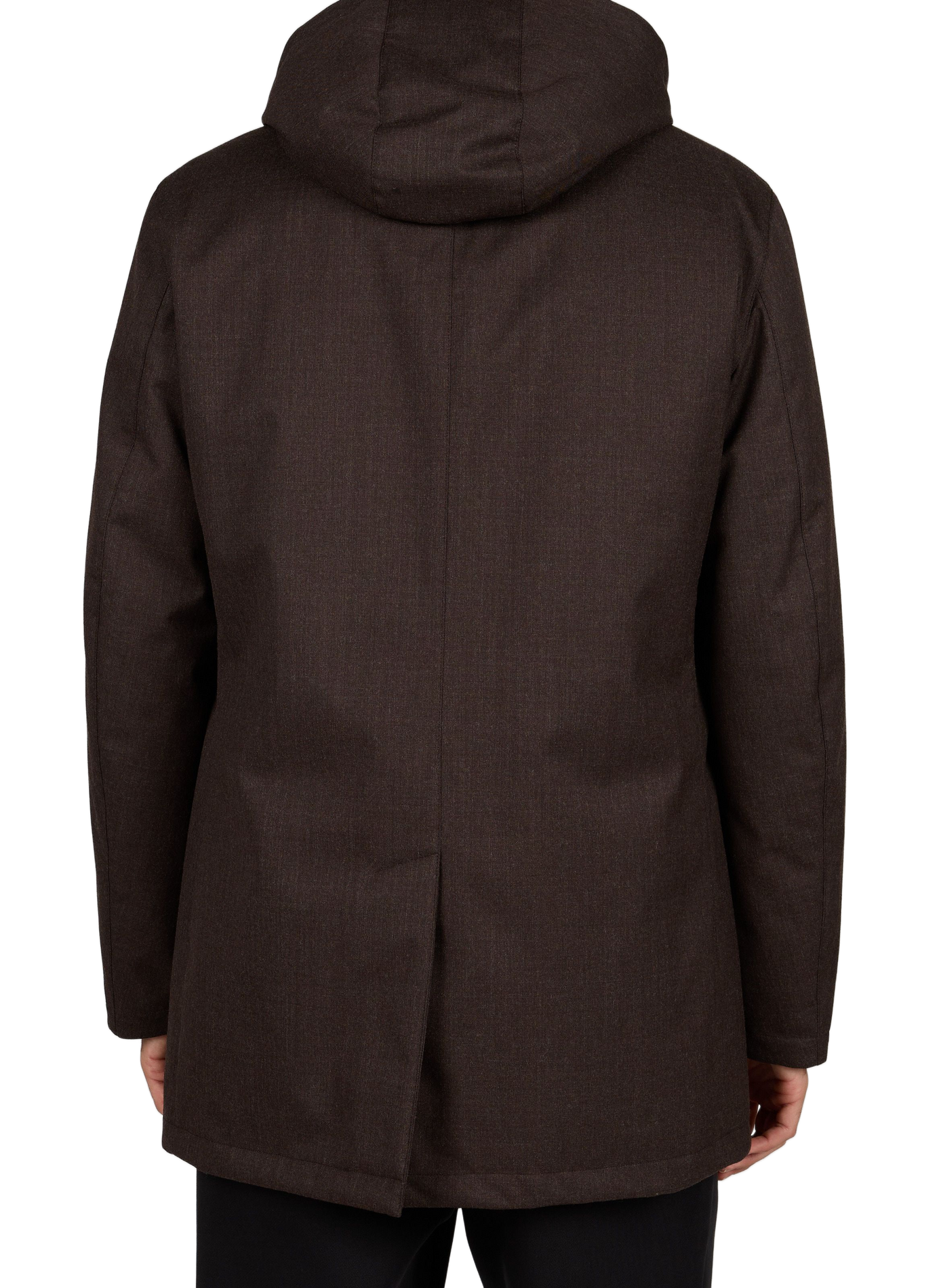 Wattierter Parka in mittlerer Länge mit Kapuze HERNO Braun