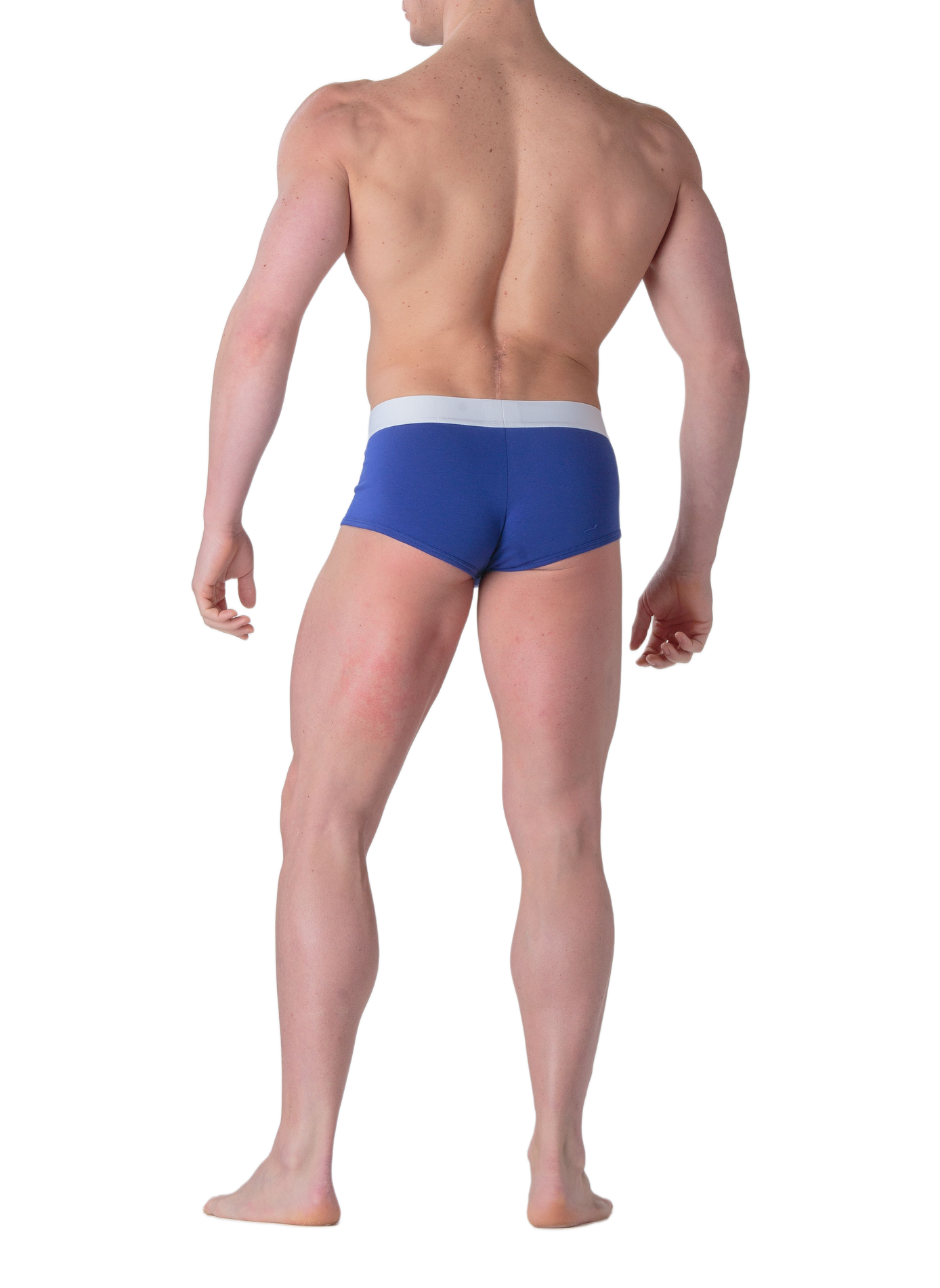 Boxer en coton mélangé | Bleu WOH Homme