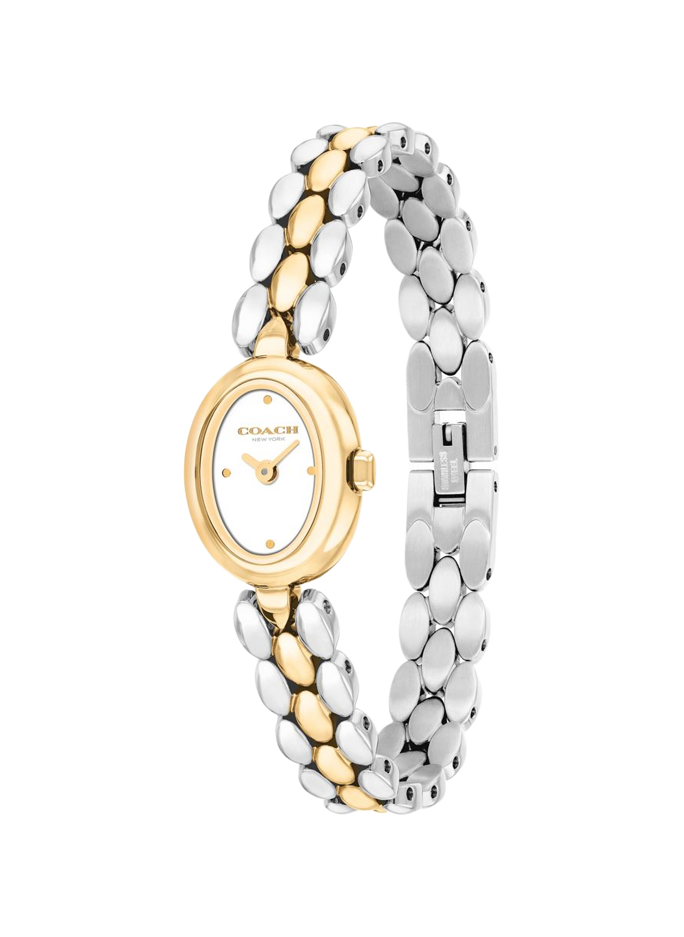 Montre quartz Sammy en acier inoxydable COACH Doré