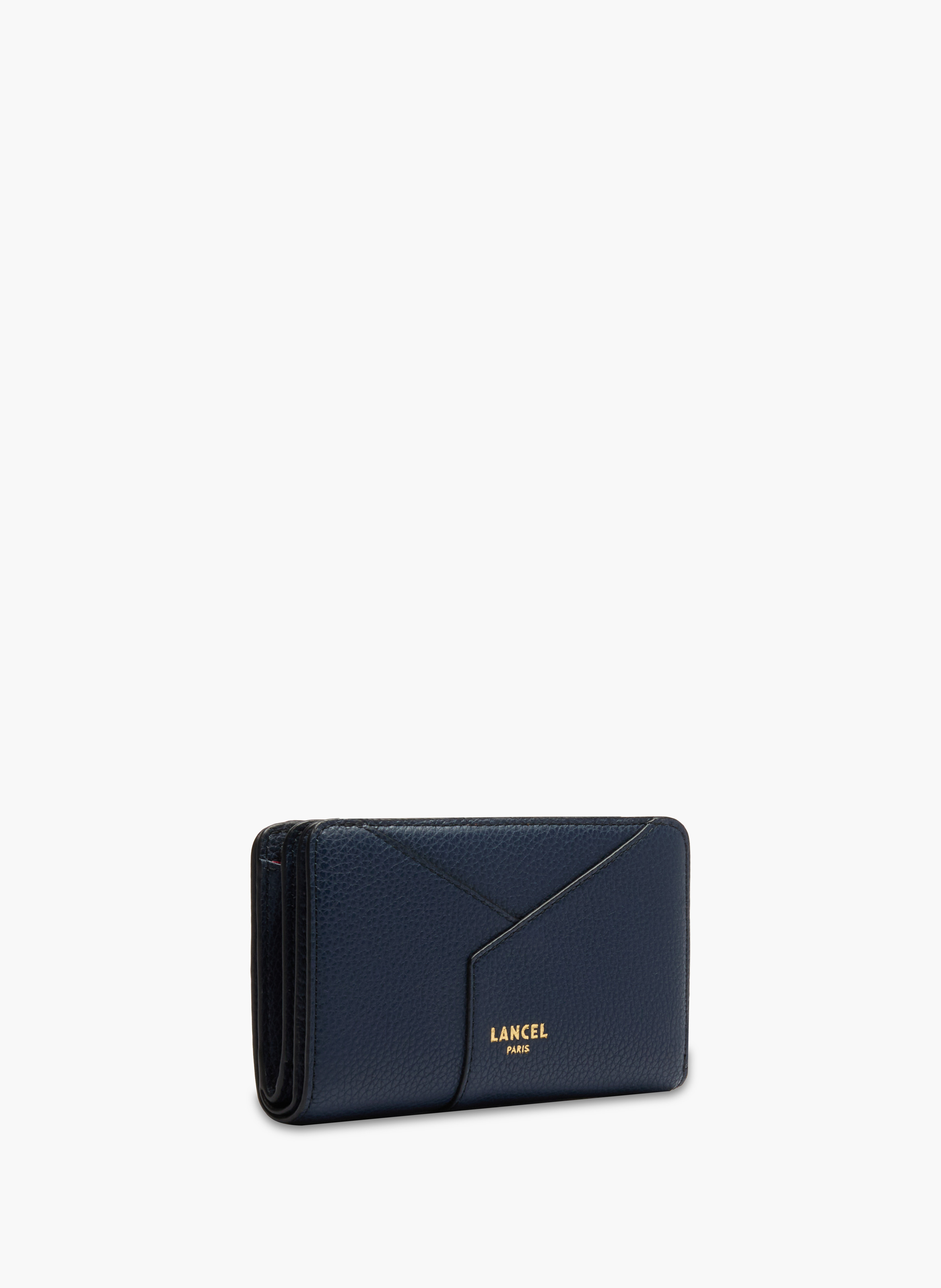 Portefeuille rectangulaire zippé enveloppe de lancel en cuir | Bleu LANCEL Femme