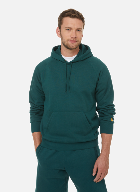 CARHARTT WIP Cotton-blend hoodie Green