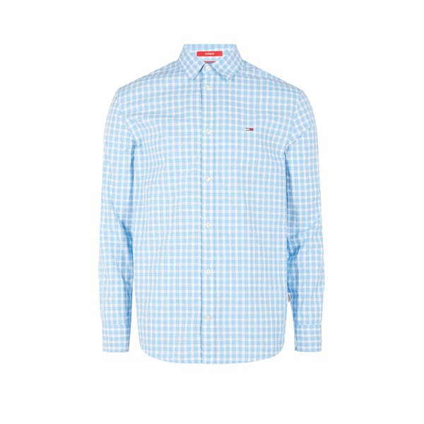 Chemise à carreaux en popeline de coton