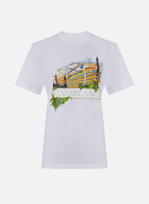 T-shirt imprimé en coton  BlancCASABLANCA PARIS 