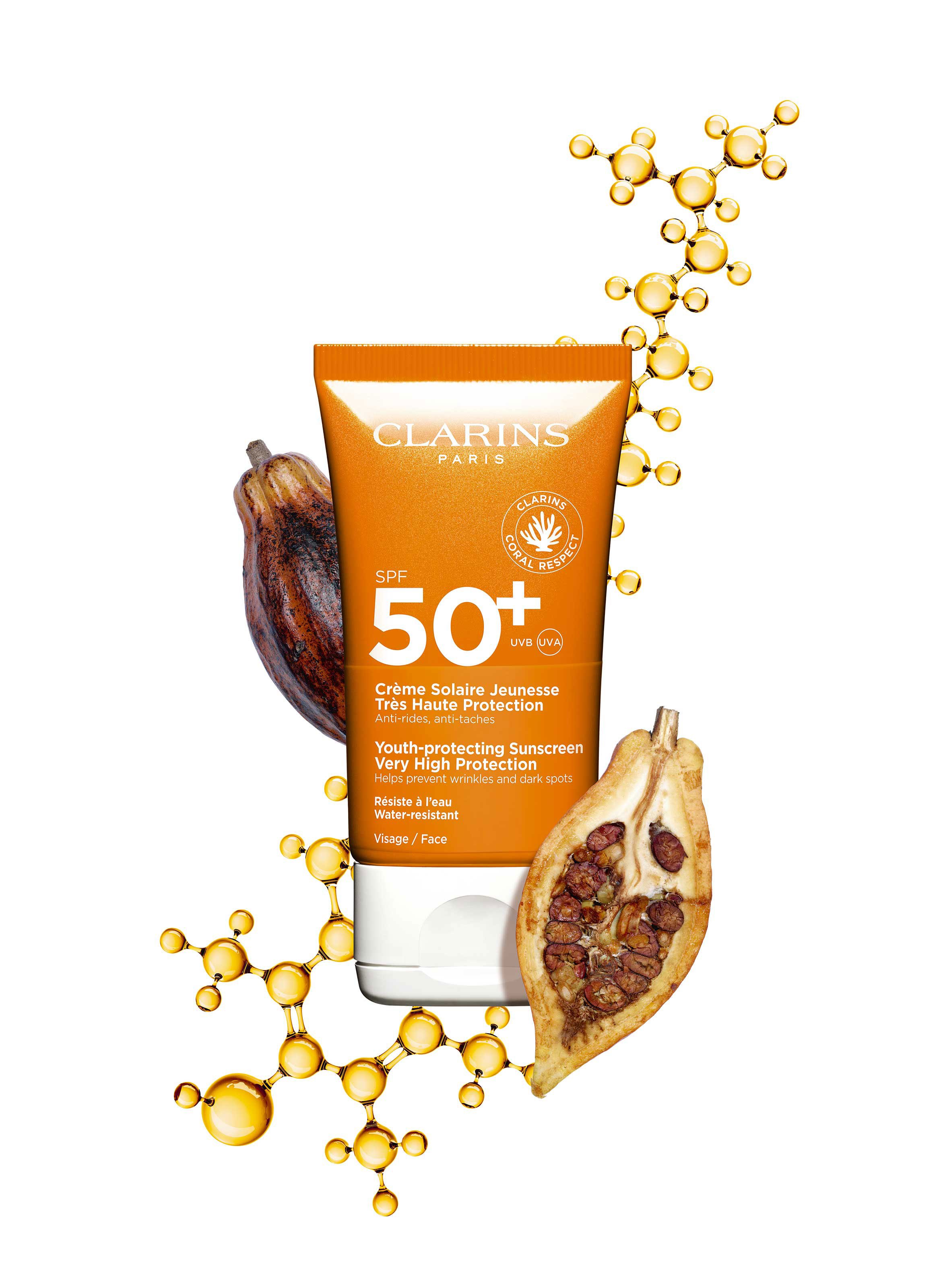 Youth-protecting Sunscreen - Very High Protection - Face - SPF 50+ CLARINS No color