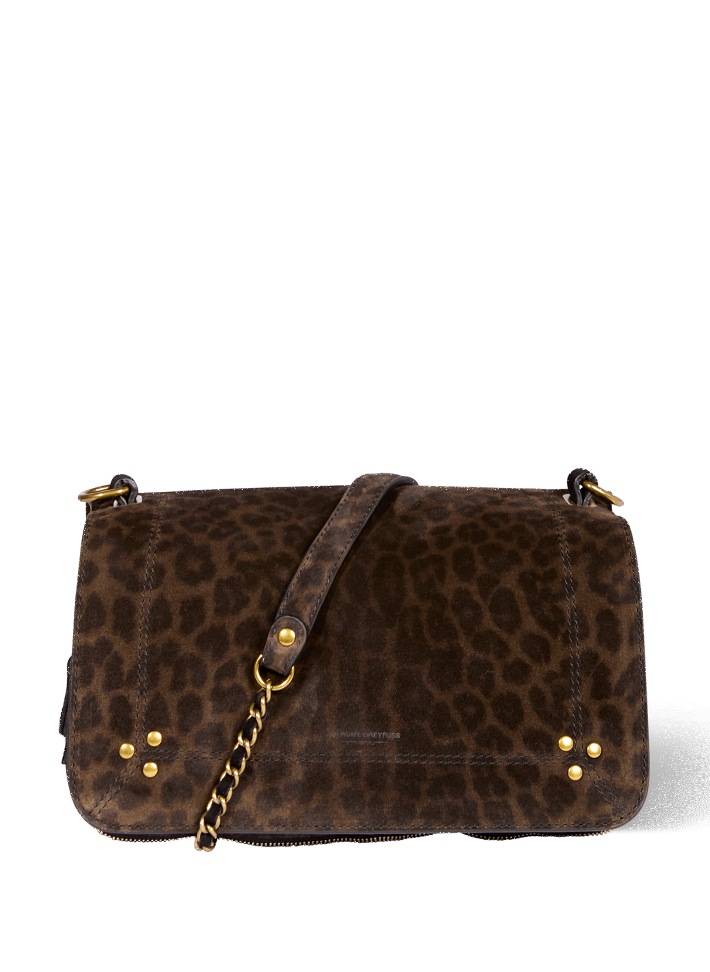 Bobi leopard-print shoulder bag JÉRÔME DREYFUSS Khaki