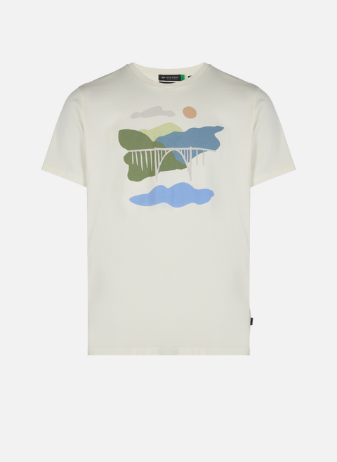 Bedrucktes Baumwoll-T-Shirt BeigeDOCKERS 