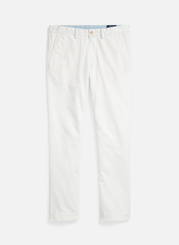 POLO RALPH LAUREN Slim-fit cotton trousers  White