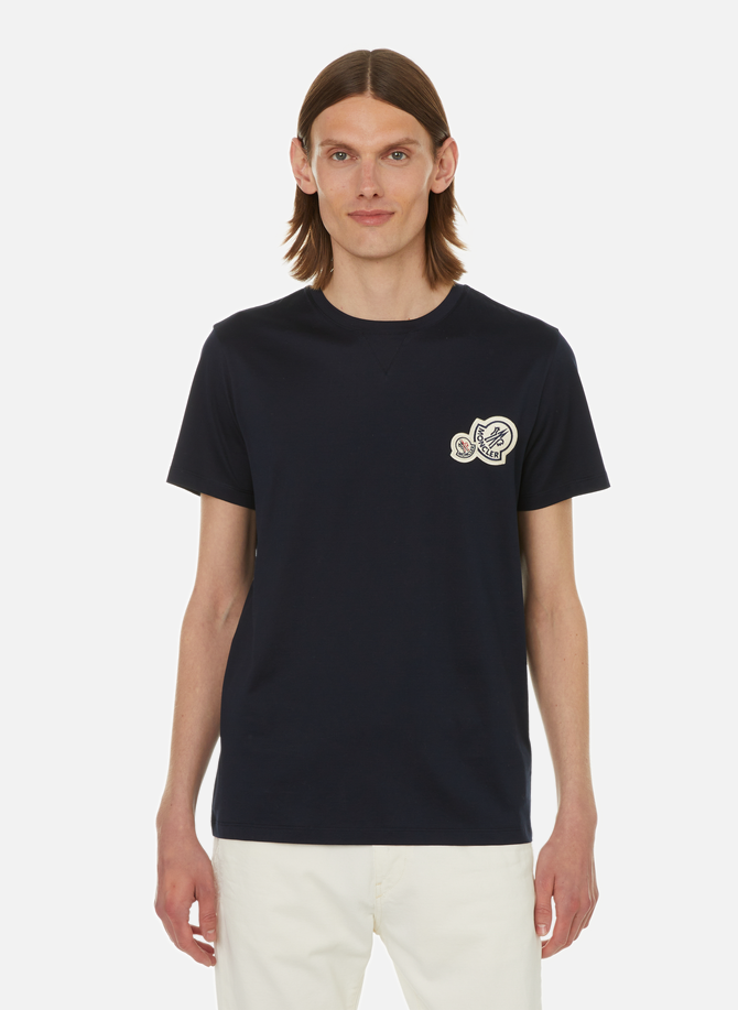 MONCLER schlichtes Baumwoll-T-Shirt