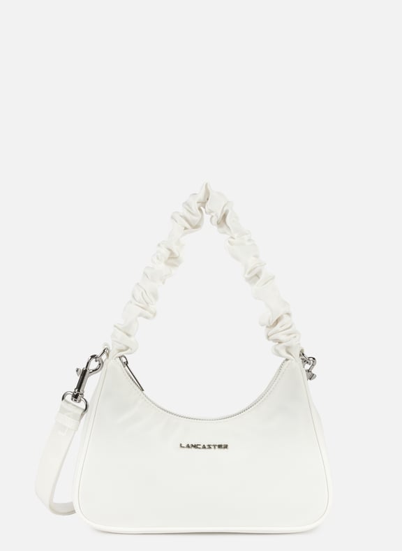 Petit sac besace - basic chouchou Blanc by LANCASTER LANCASTER Petit sac besace - basic chouchou Blanc