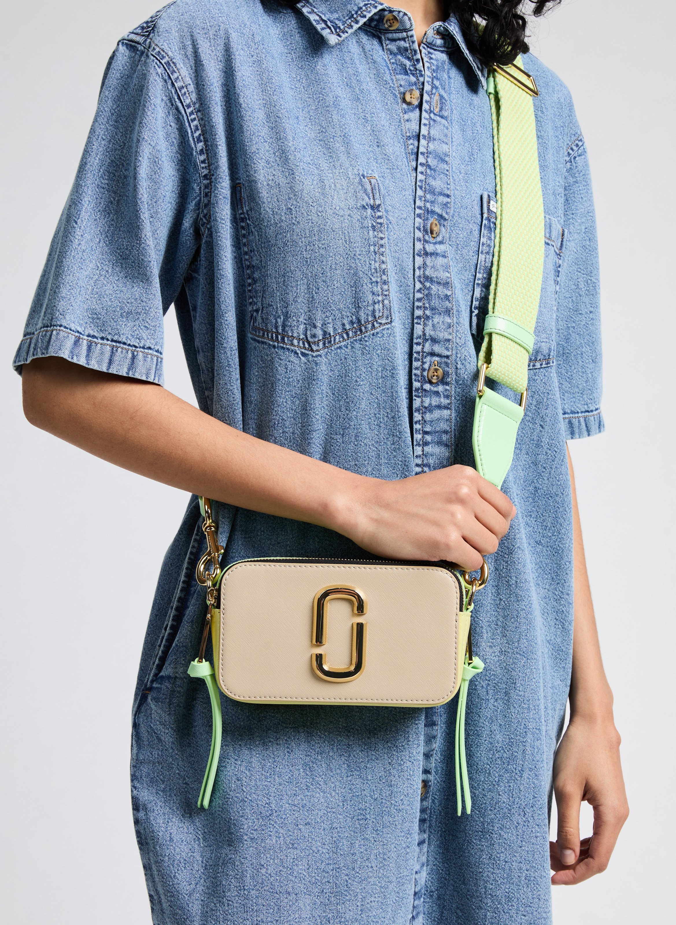 Sac The Snapshot en cuir Vert