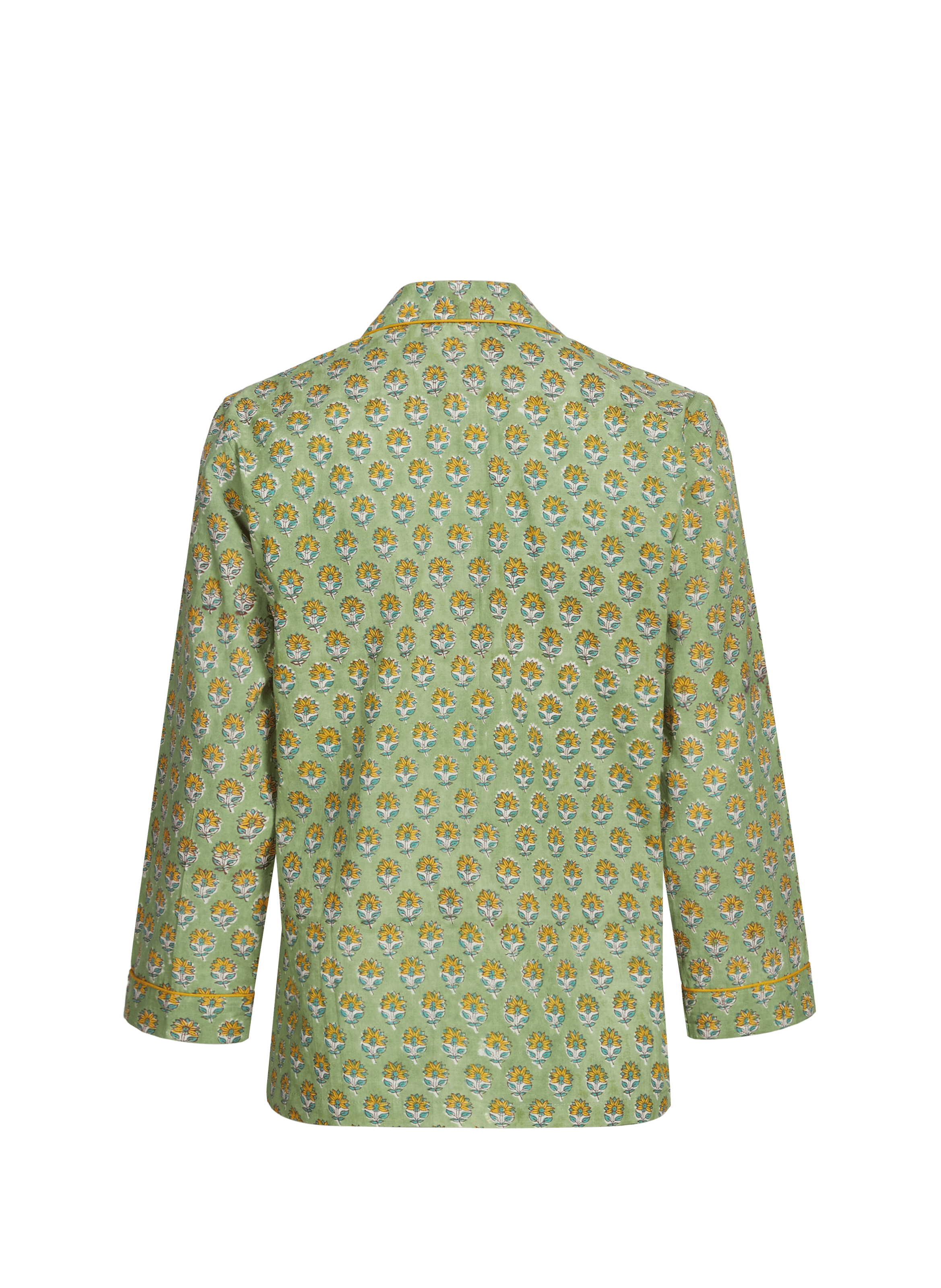 Ensemble pyjama imprimé en coton GERMAINE DES PRÉS Vert