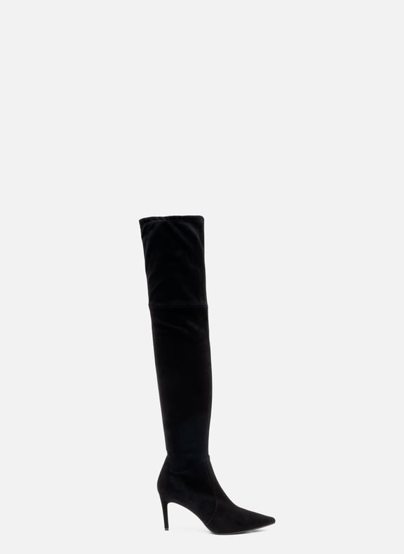 Cuissardes lucia en velours stretch Noir by PARALLELE PARALLELE Cuissardes lucia en velours stretch Noir