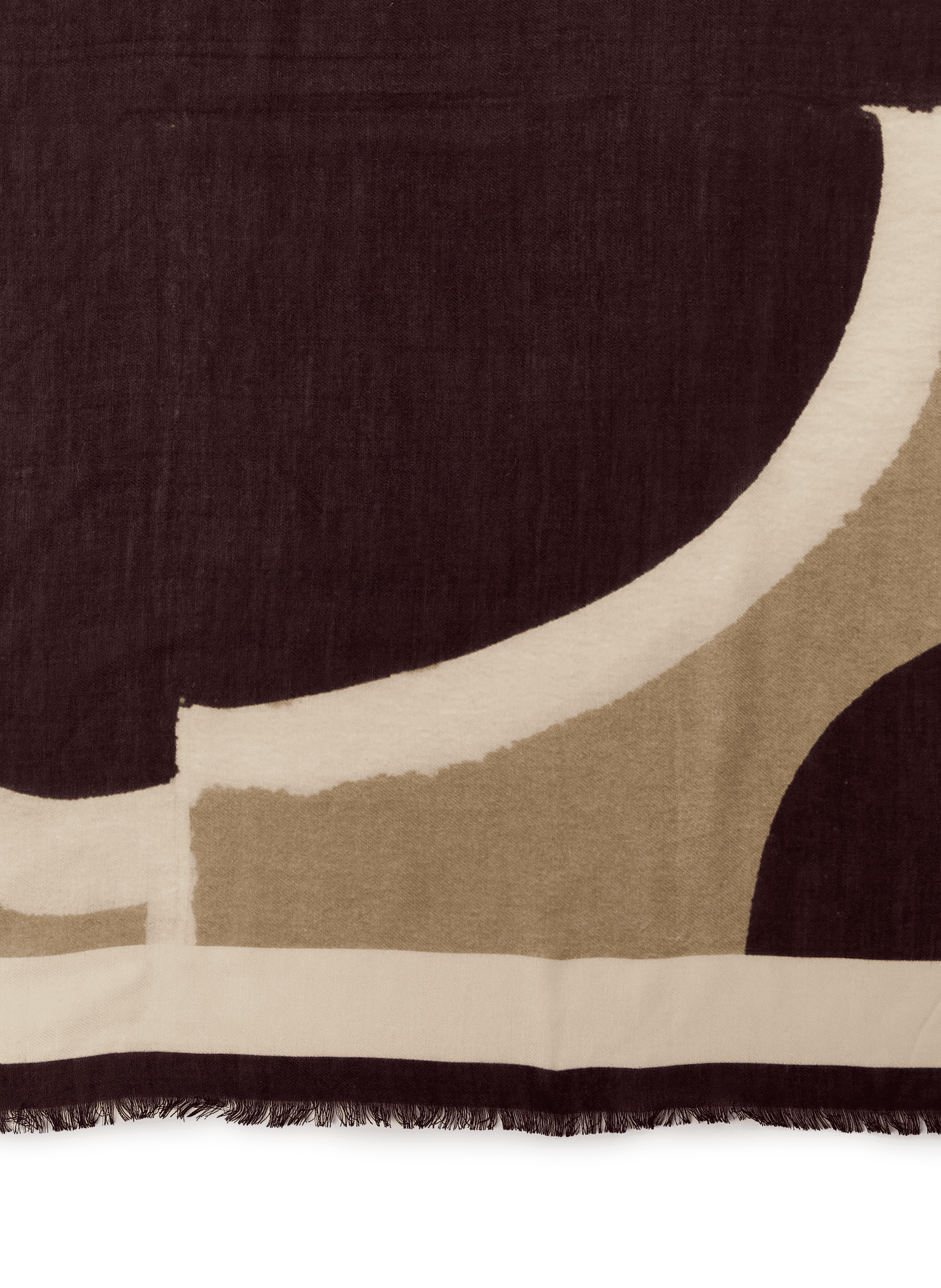 Etole imprimée en laine SAISON 1865 Marron