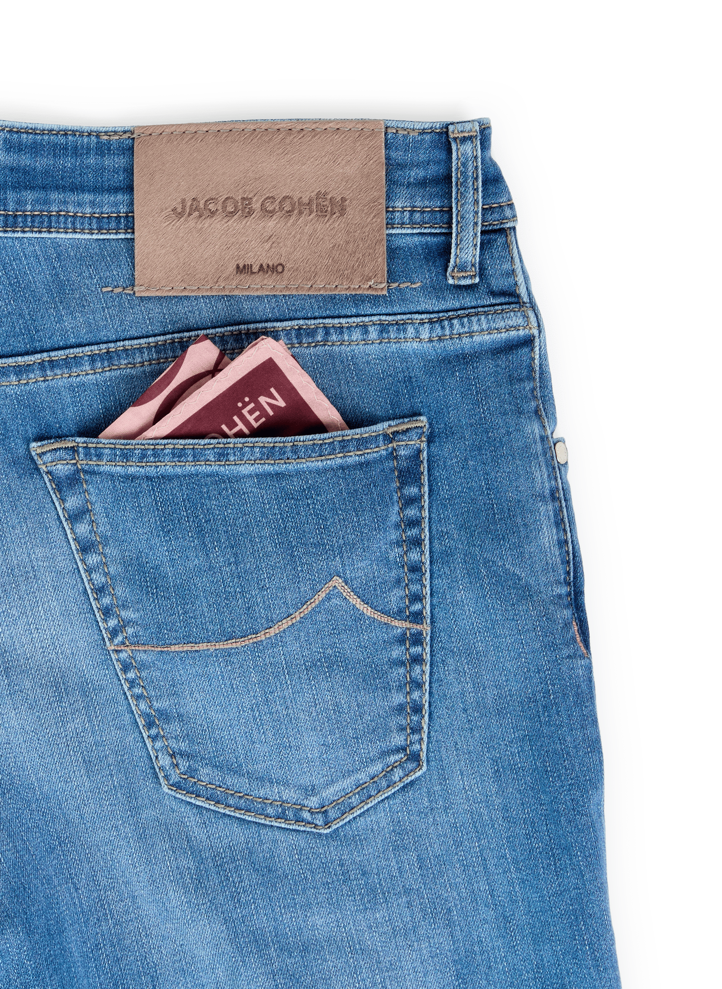 Cotton-blend slim-fit jeans JACOB COHEN Blue
