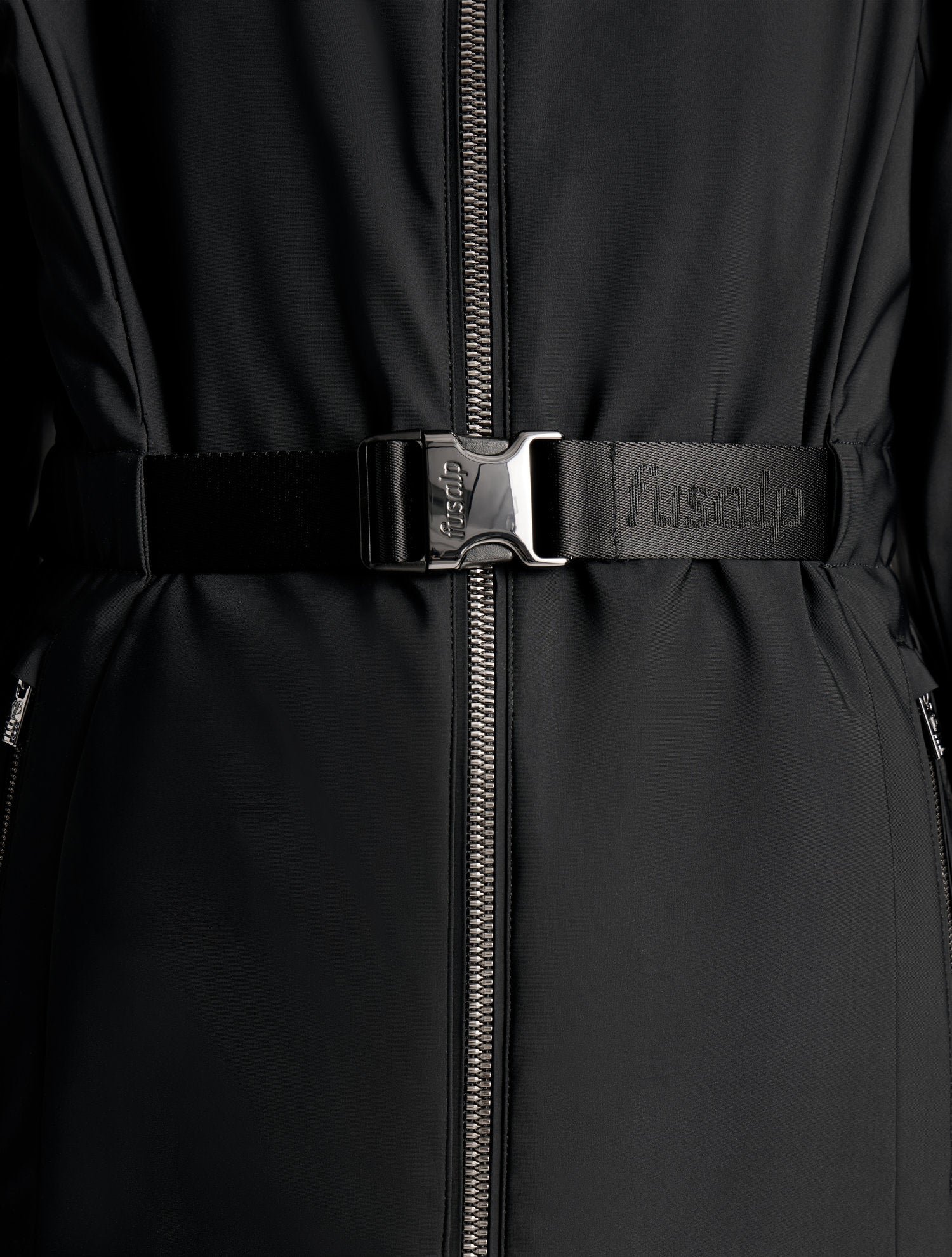 Veste de ski juno col panneaux côtés coupe ample FUSALP Noir