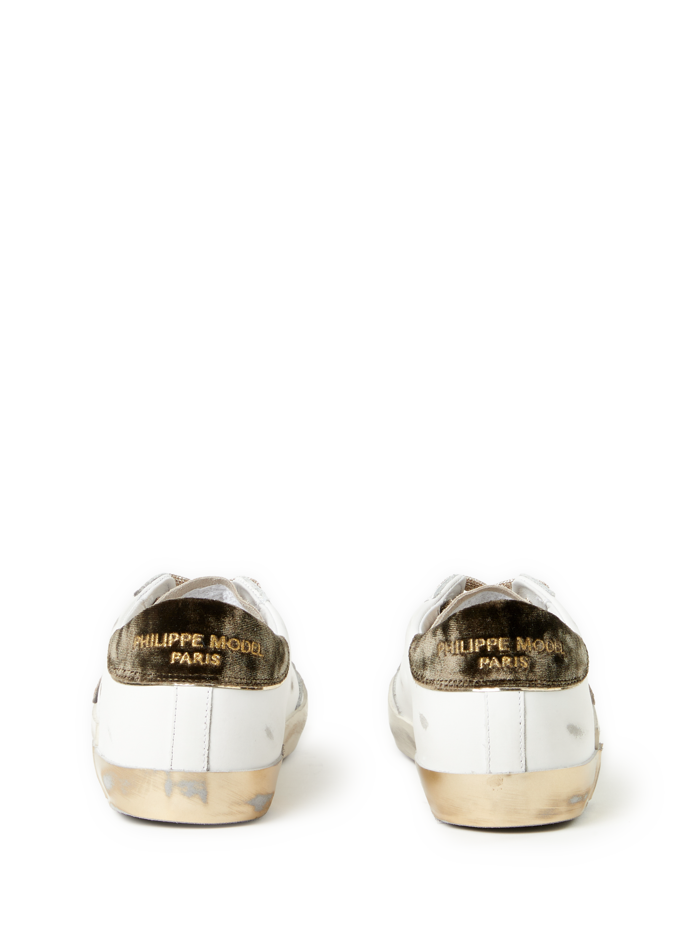 Baskets bi-matière en cuir PHILIPPE MODEL Multicolore