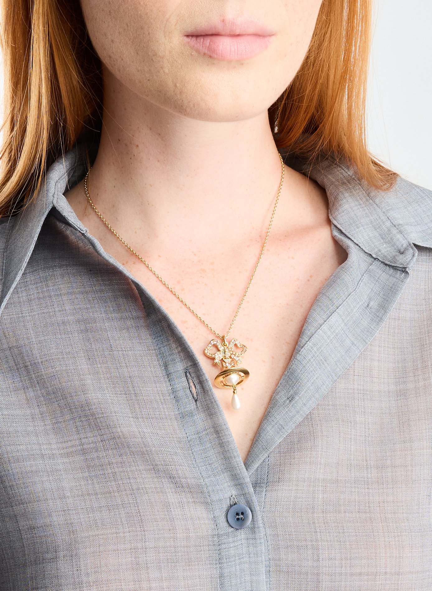 Rigoberta pearl pendant necklace VIVIENNE WESTWOOD Golden