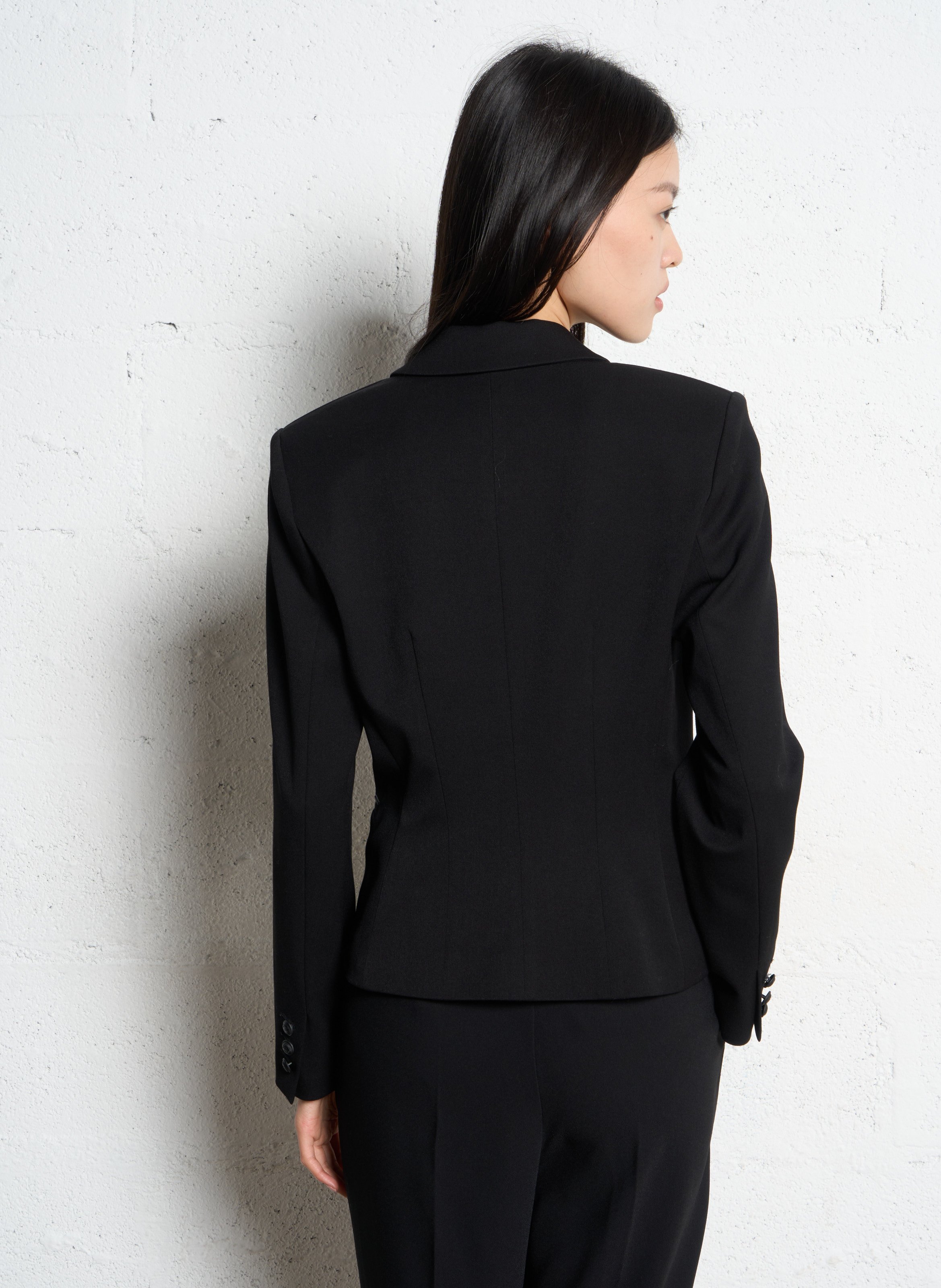 Veste tailleur cintrée Noir