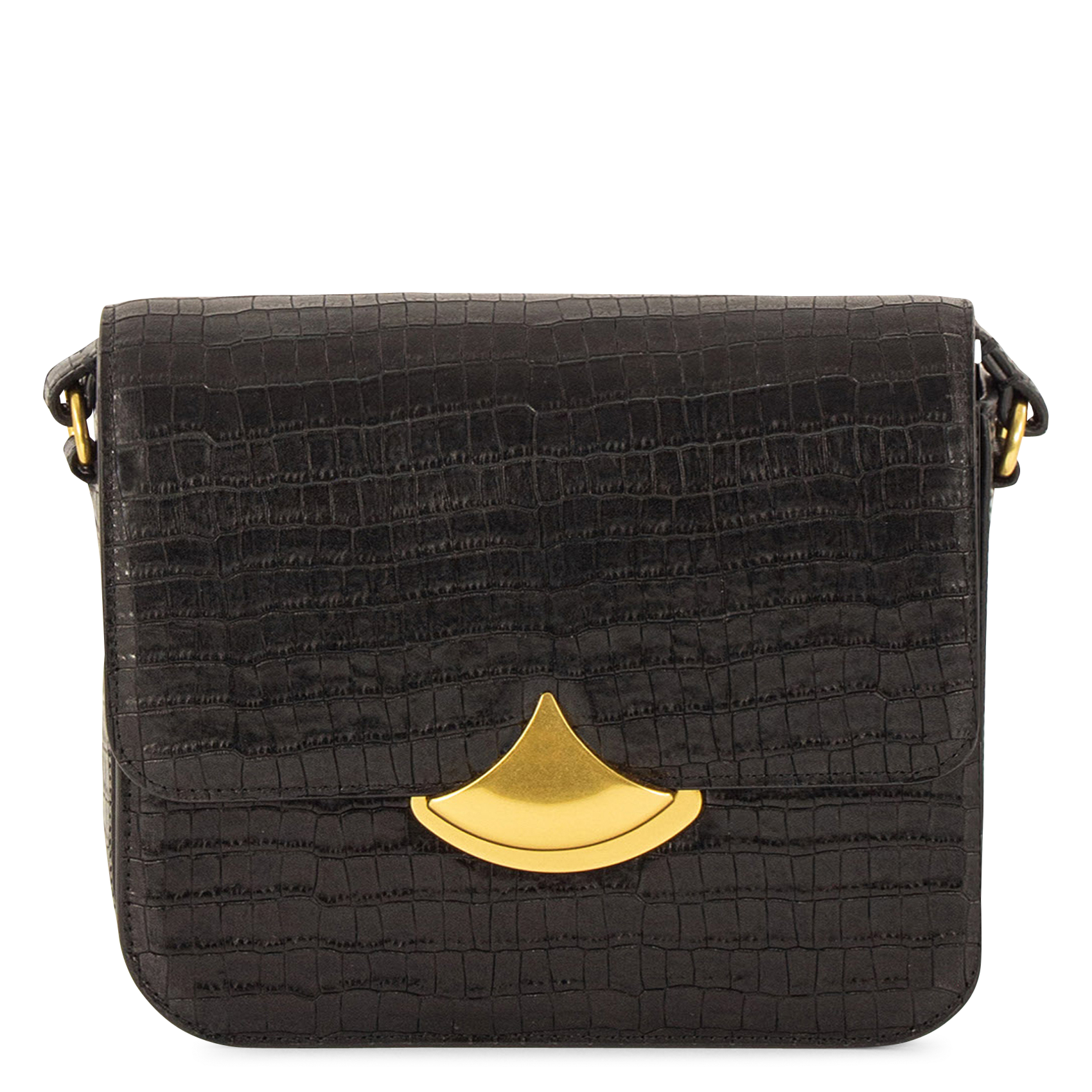 Sac bandoulière en cuir diviluz e SESSUN Noir