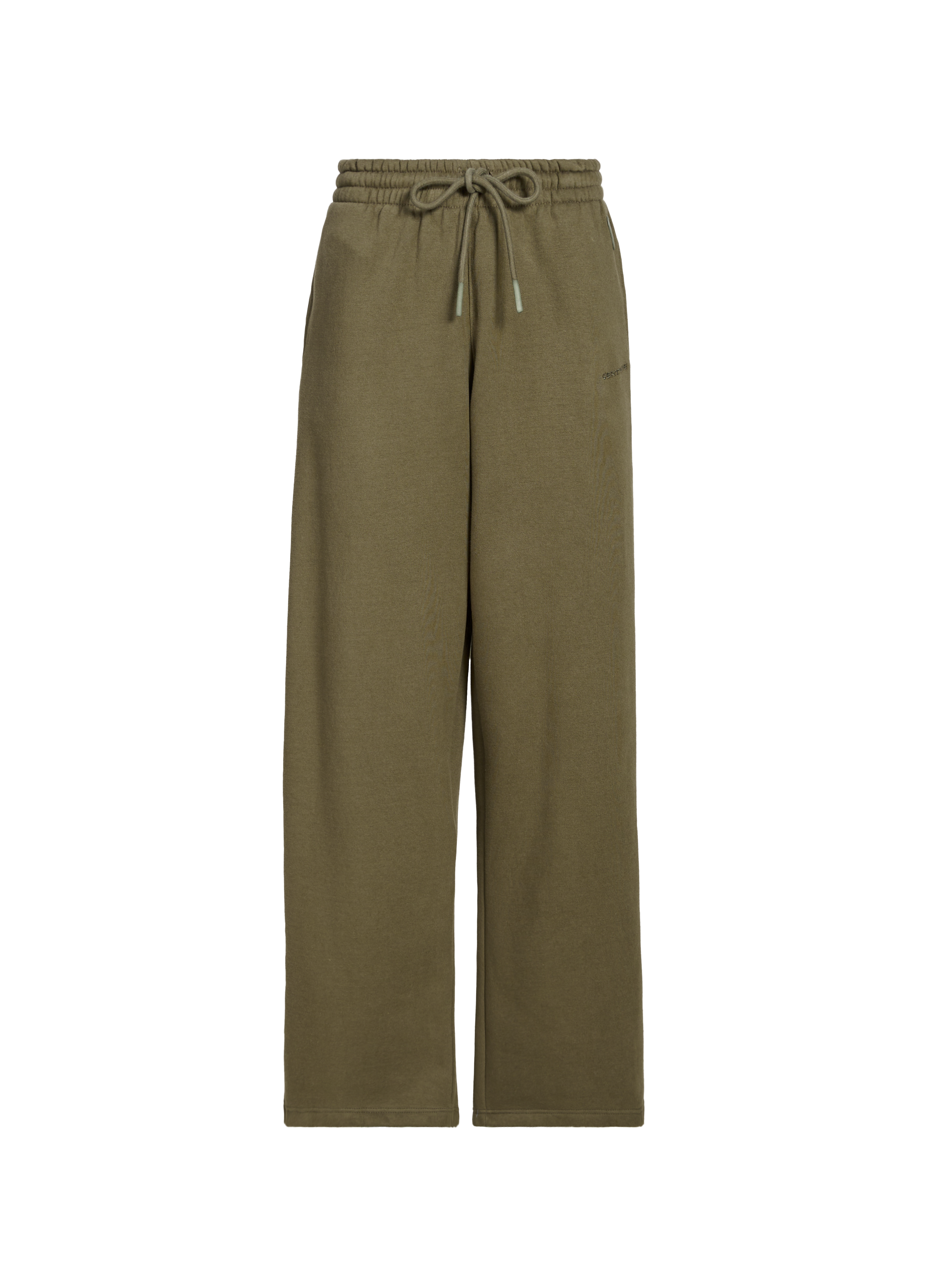 GERTRUDE ET GASTON Straight sweatpants in blended cotton Khaki