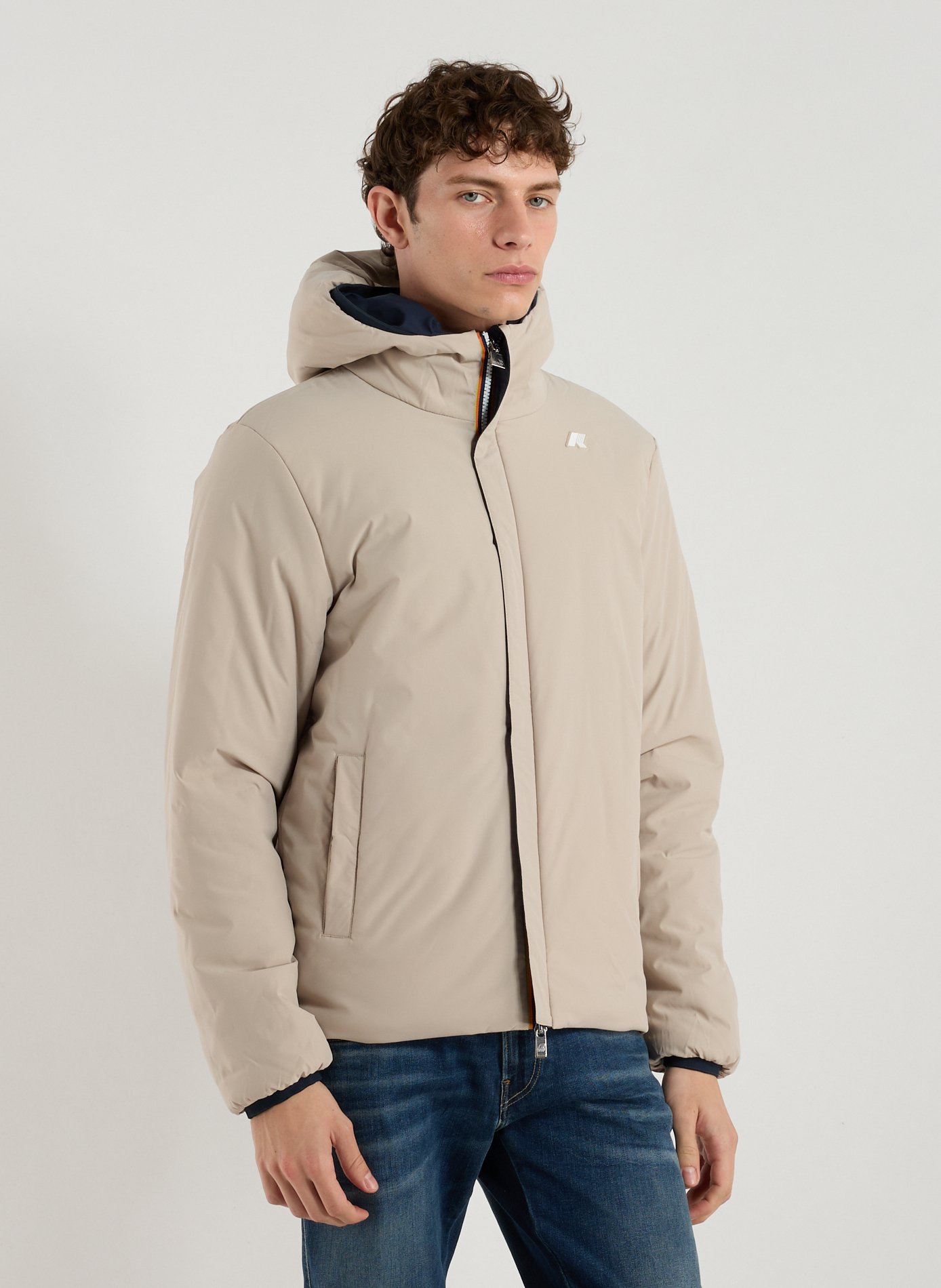 Jack St Warm lined bomber jacket K-WAY Blue