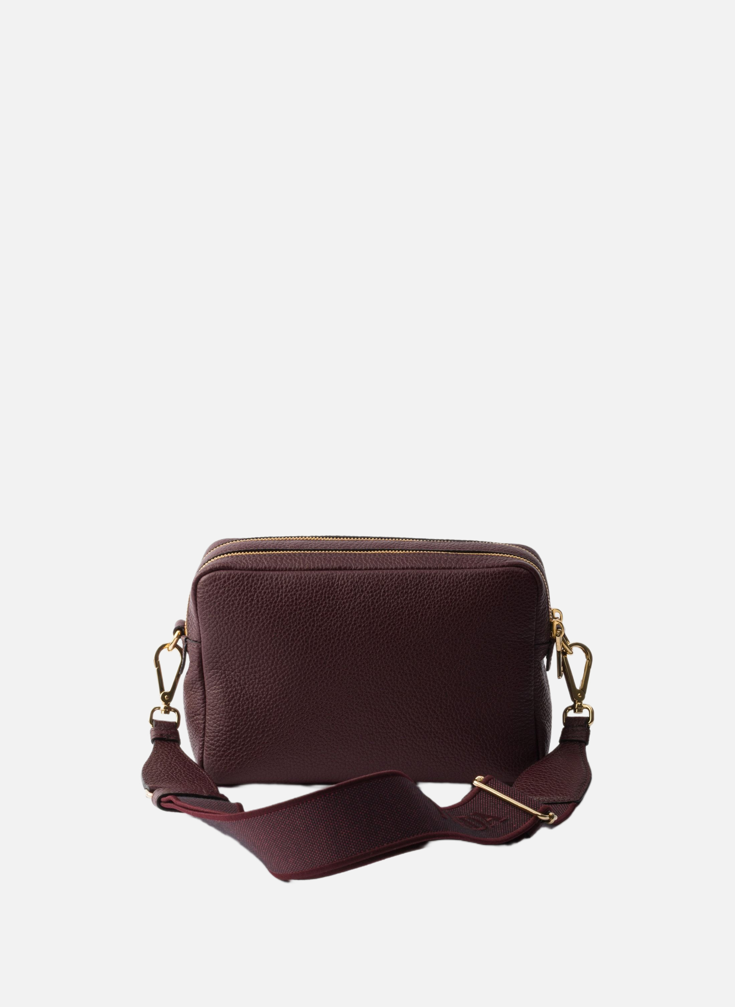 Petit sac à bandoulière en cuir PRADA Rouge