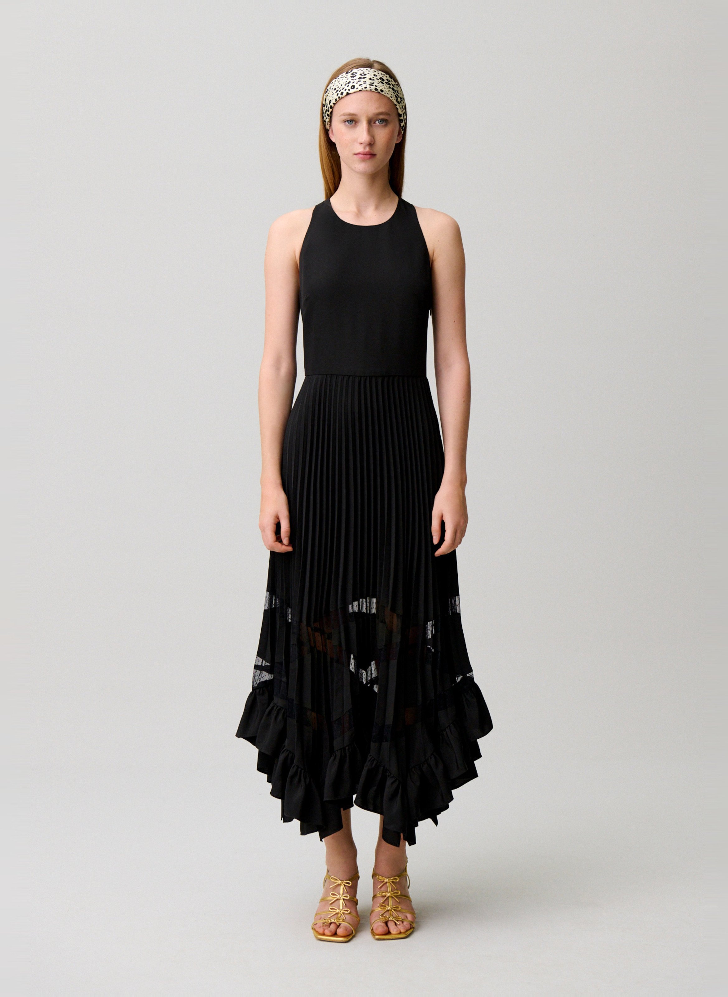 Robe longue col rond CLAUDIE PIERLOT Noir